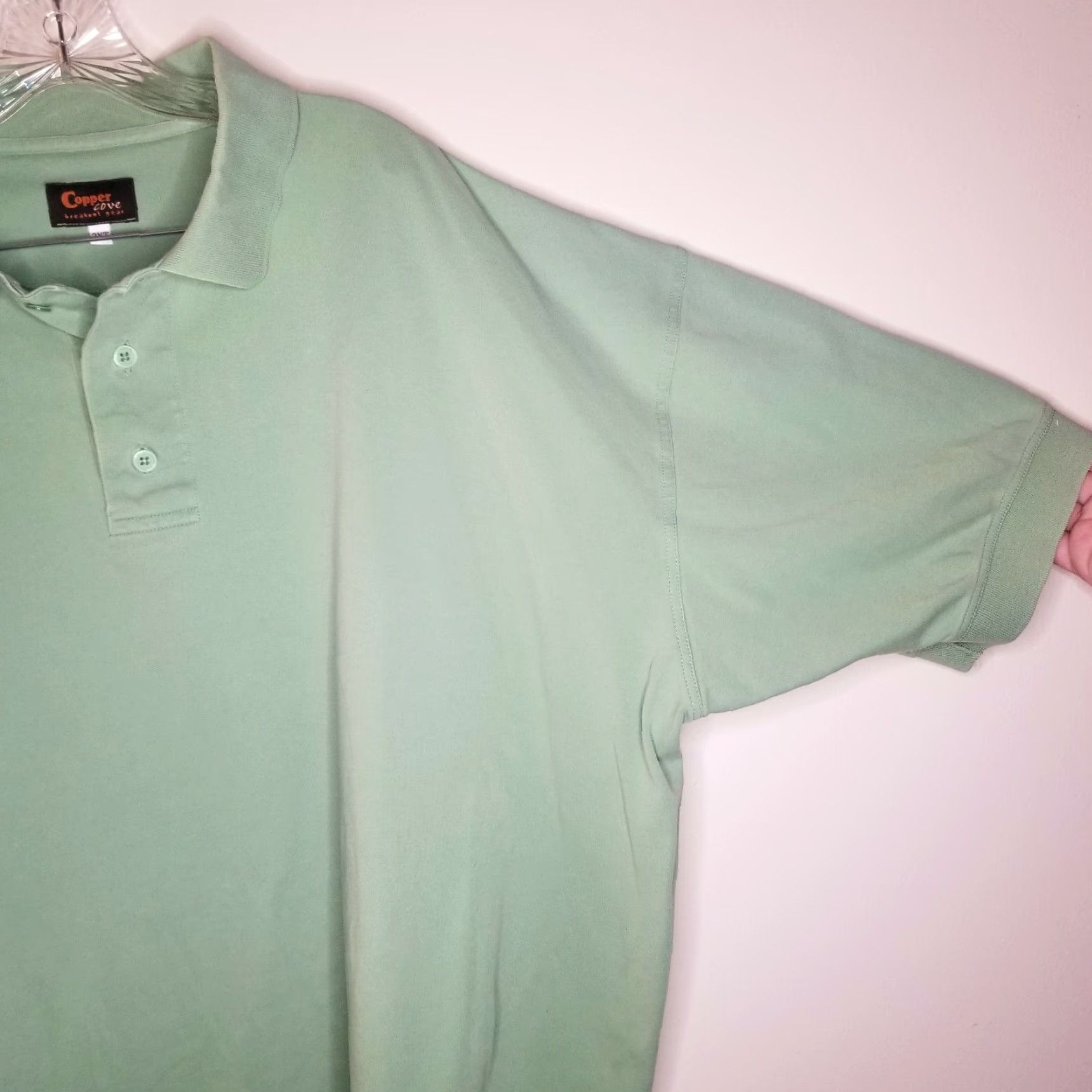 Vintage Copper Cove Breakout Gear Polo Green Short Sleeve Mens 3XT Size 3XT Big & Tall Size US XXL / EU 58 / 5 - 2 Thumbnail