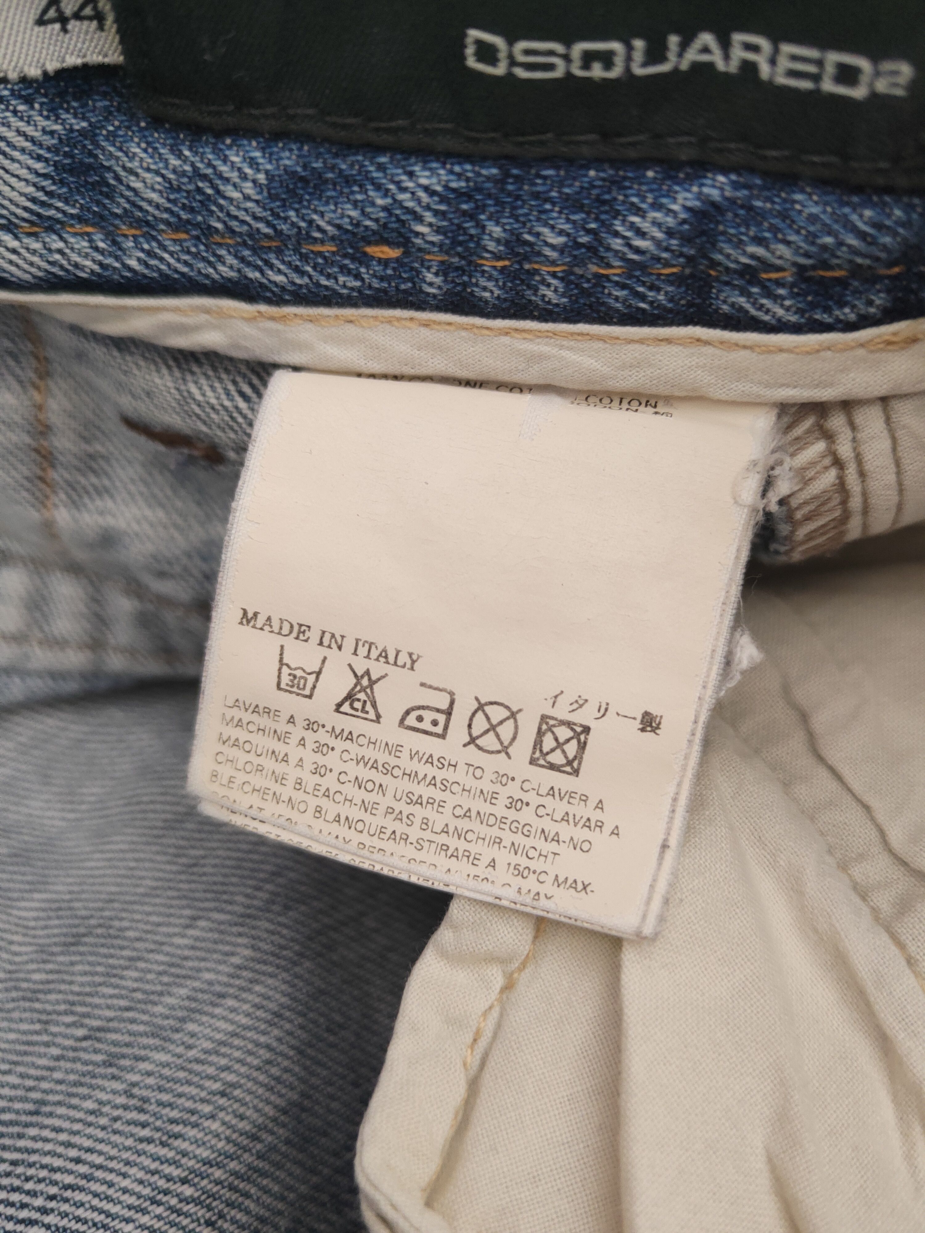 Dsquared2 D Dsquared2 Blue Distressed Ripped Jeans #S2909 Size US 30 / EU 46 - 14 Thumbnail