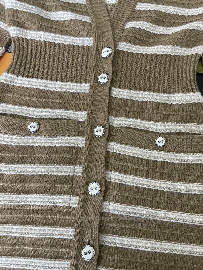 Chanel Chanel Cashmere striped knitted dress Size XS / US 0-2 / IT 36-38 - 2 Thumbnail
