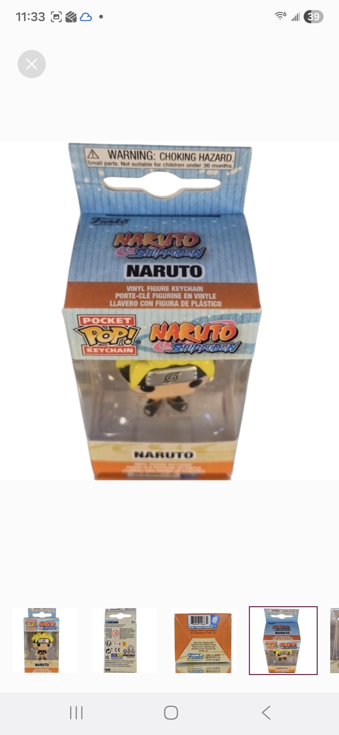 Other Funko × Naruto Shippuden Pocket POP Keychain Size ONE SIZE - 4 Thumbnail