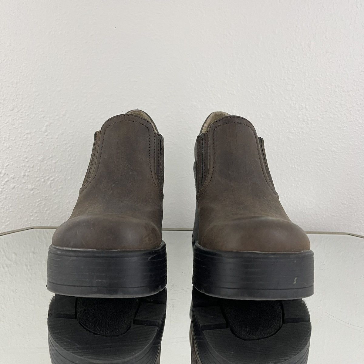 Other LOWER EAST SIDE Vintage Y2K Brown Platform Ankle Boot Size US 7 / IT 37 - 9 Thumbnail