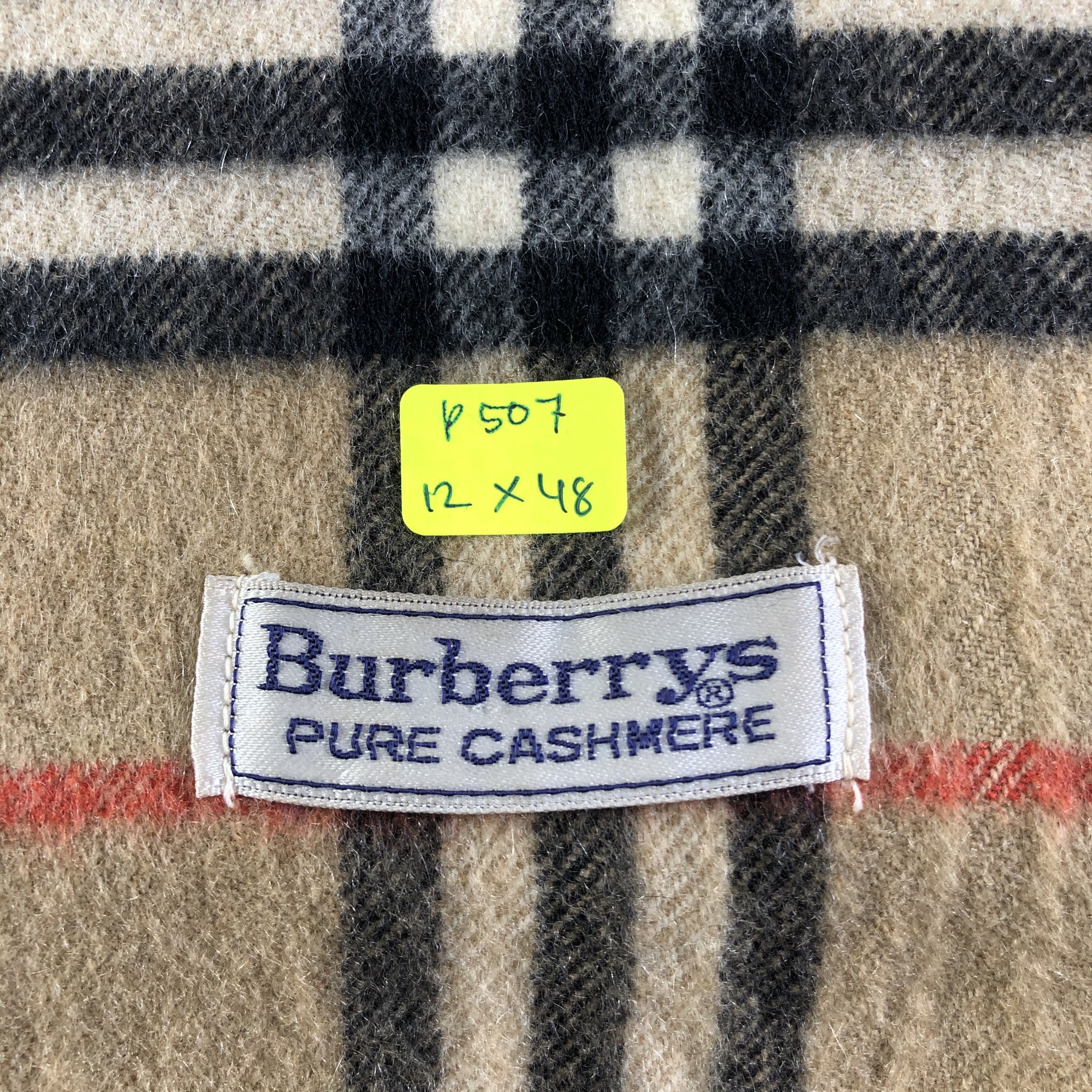 Burberry Burberrys Pure Cashmere Scarf / Muffler / Neckwear Size ONE SIZE - 9 Thumbnail