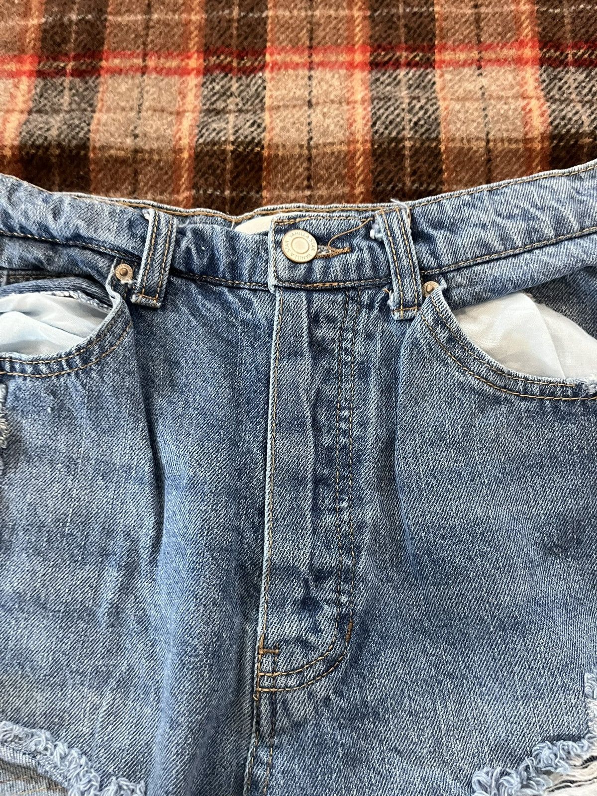 Other Vintage Y2K 2000’s Distressed Cropped Vanilla Star relaxed Size 30" / US 8 / IT 44 - 4 Thumbnail