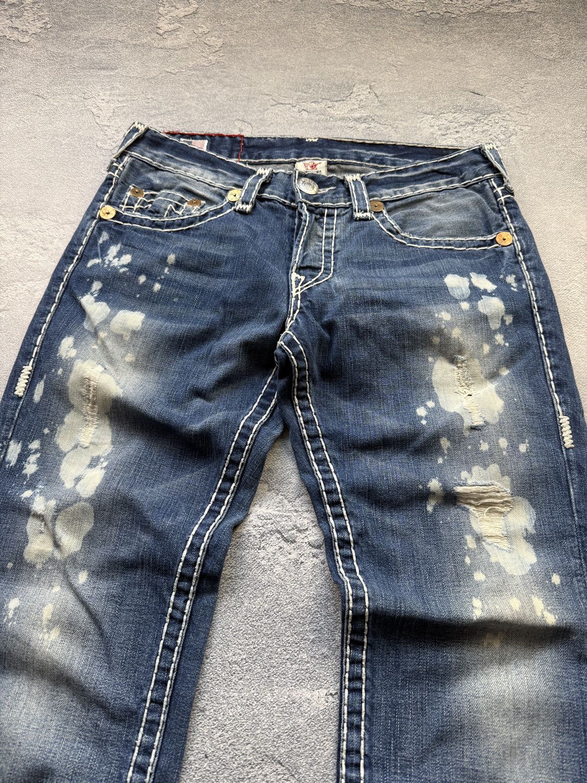 True Religion Crazy True Religion Jeans Big Logo StreetWear Size US 33 - 3 Thumbnail