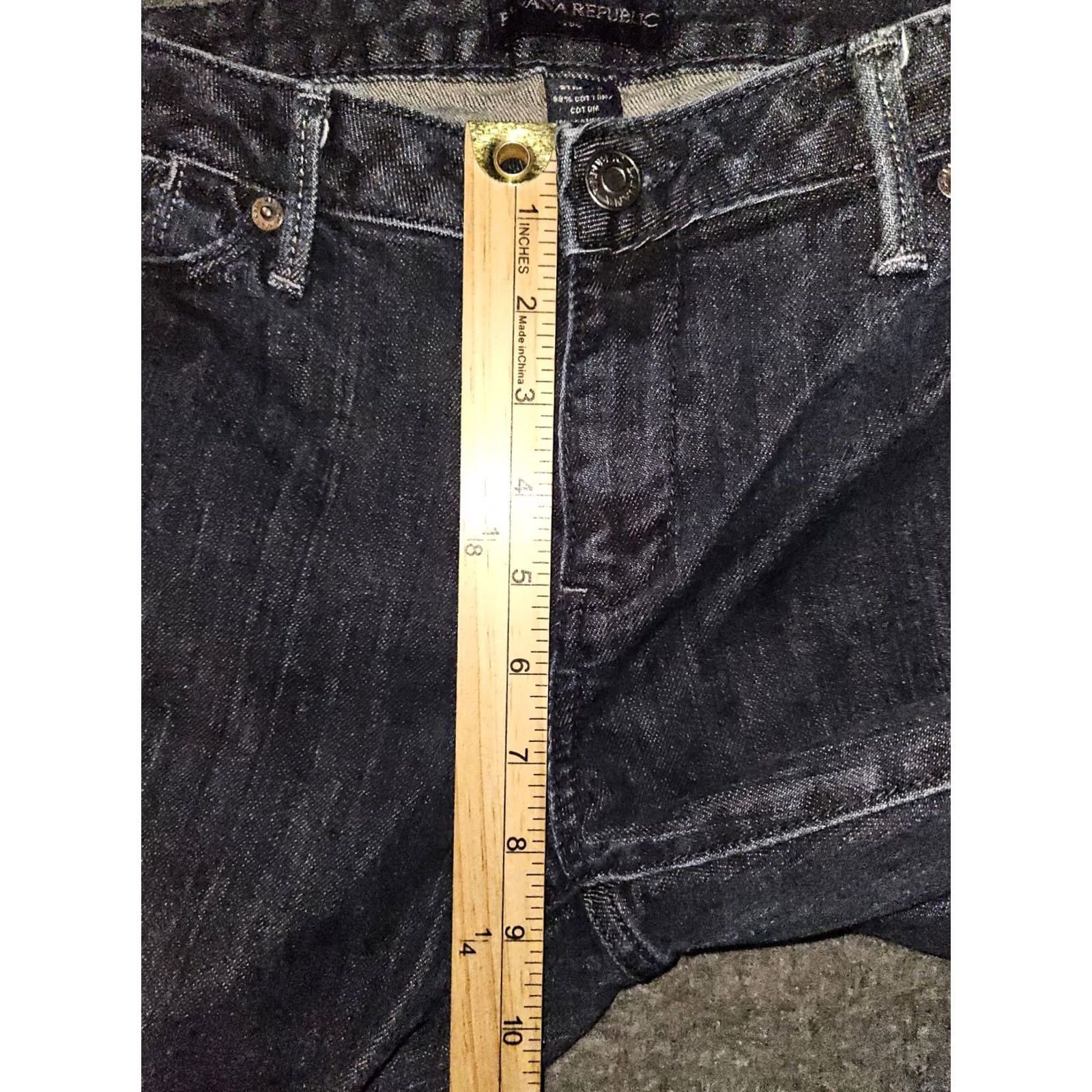 Banana Republic Banana Republic Jeans Women's 10 Bootcut Dark Blue Denim Low Rise 31 Inseam Stretch Pockets 90s Preppy Vintage Style Womens Size 32" / US 10 / IT 46 - 4 Thumbnail