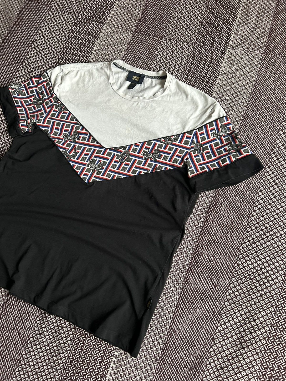 Cavalli Class Roberto Cavalli Class T-shirt Mens Solid Style Tee Size XL Size US XL / EU 56 / 4 - 2 Thumbnail
