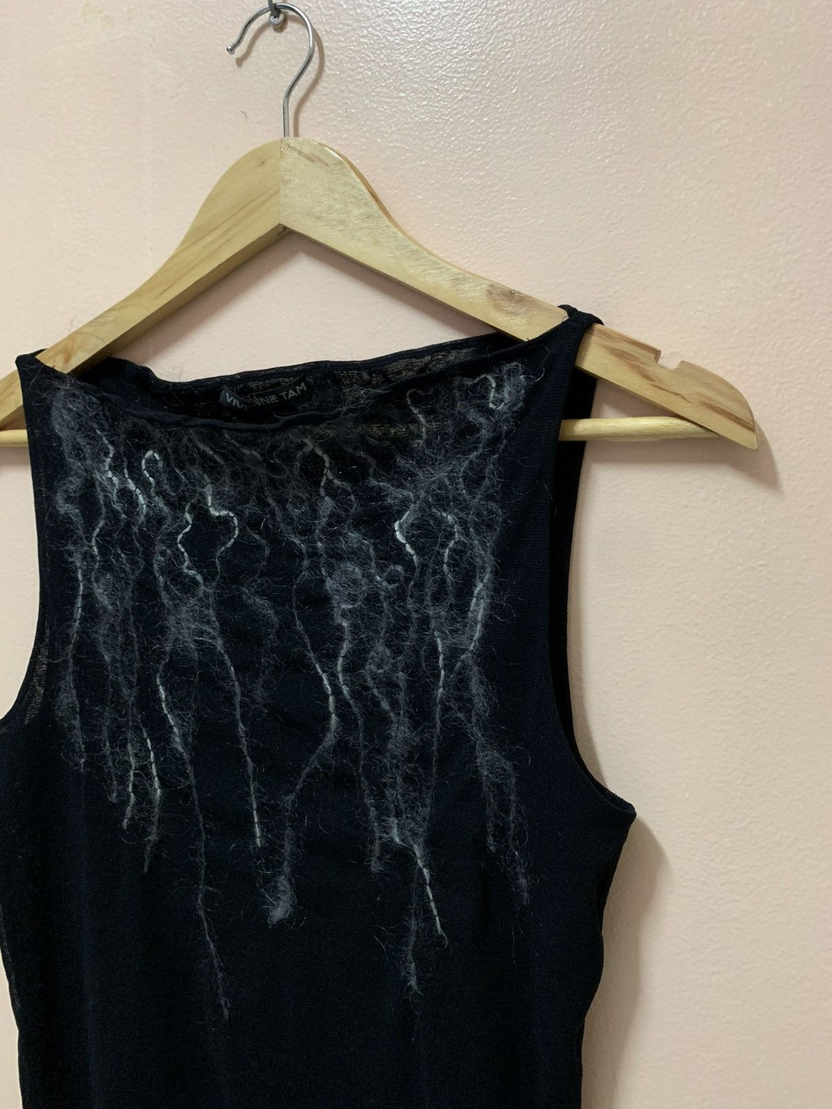 Vivienne Tam Vivienne Tam - F/W’99 - Black & White Yarn - Tank Top Size XS / US 0-2 / IT 36-38 - 5 Thumbnail