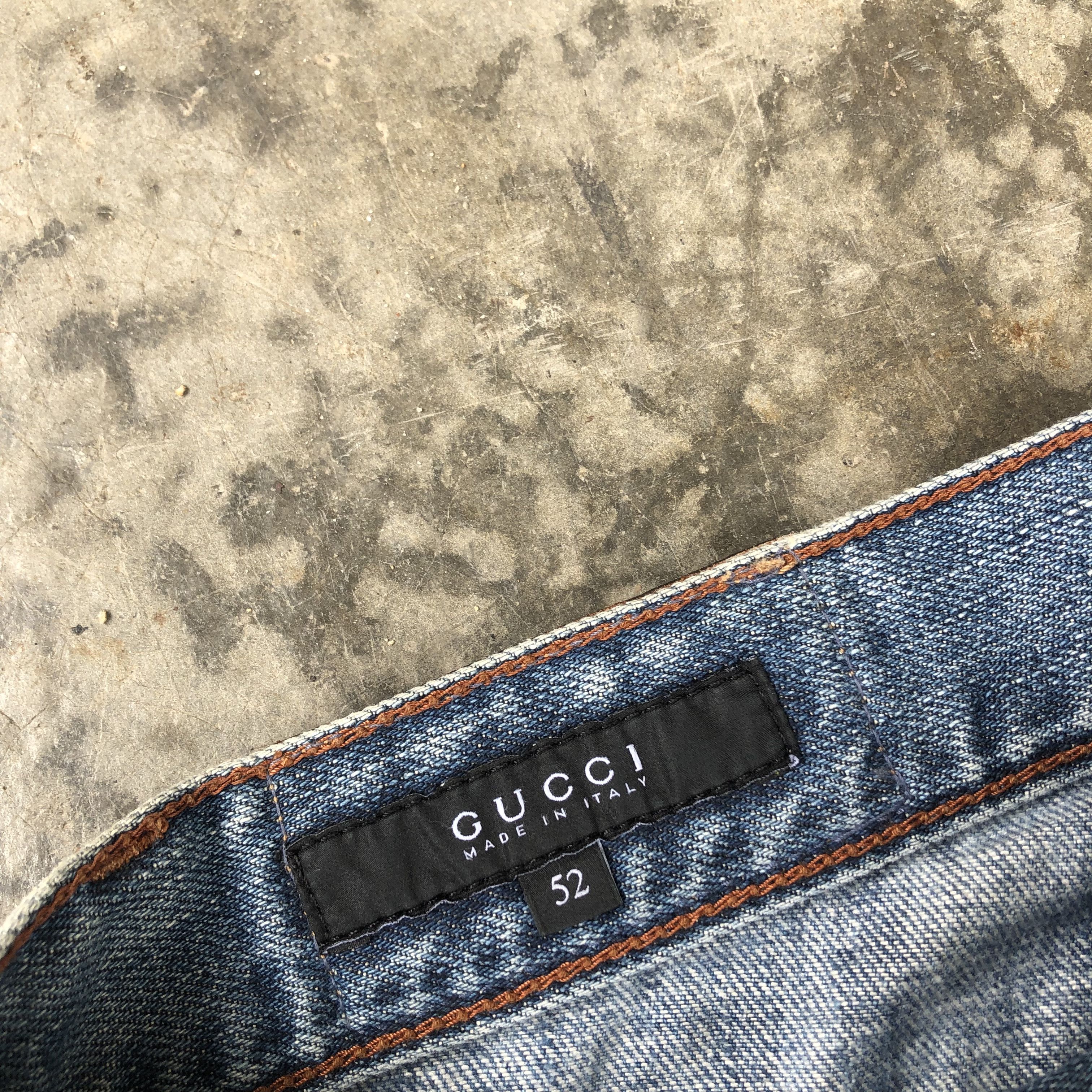 Gucci Gucci Embroided Logo Pocket Denim 🍒 Size US 36 / EU 52 - 7 Thumbnail