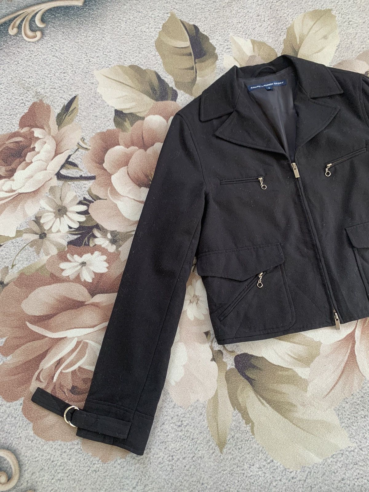 Ralph Lauren × Ralph Lauren Sport Ralph Lauren Sport Wool Crop Jacket Size S / US 4 / IT 40 - 3 Thumbnail