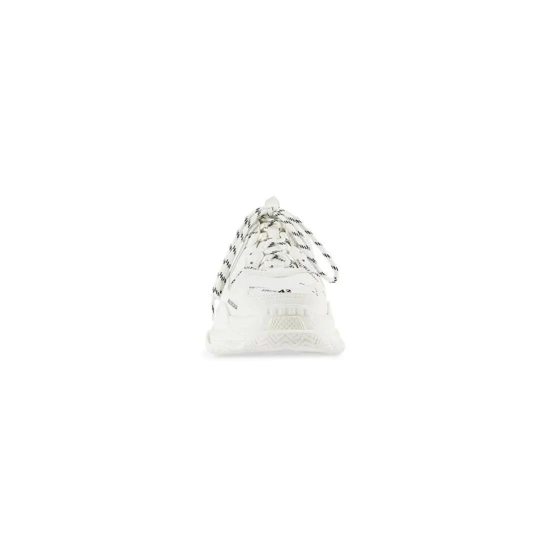 Balenciaga o1mt1gz0225 Triple S Sneakers Allover Logo in White Size US 7 / EU 40 - 2 Thumbnail