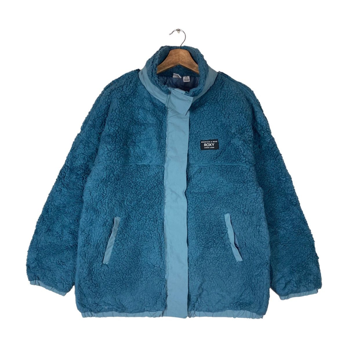 Quiksilver Vintage Roxy Mountain & Wave Snap Button Hidden Zipper Size US L / EU 52-54 / 3 - 1 Thumbnail