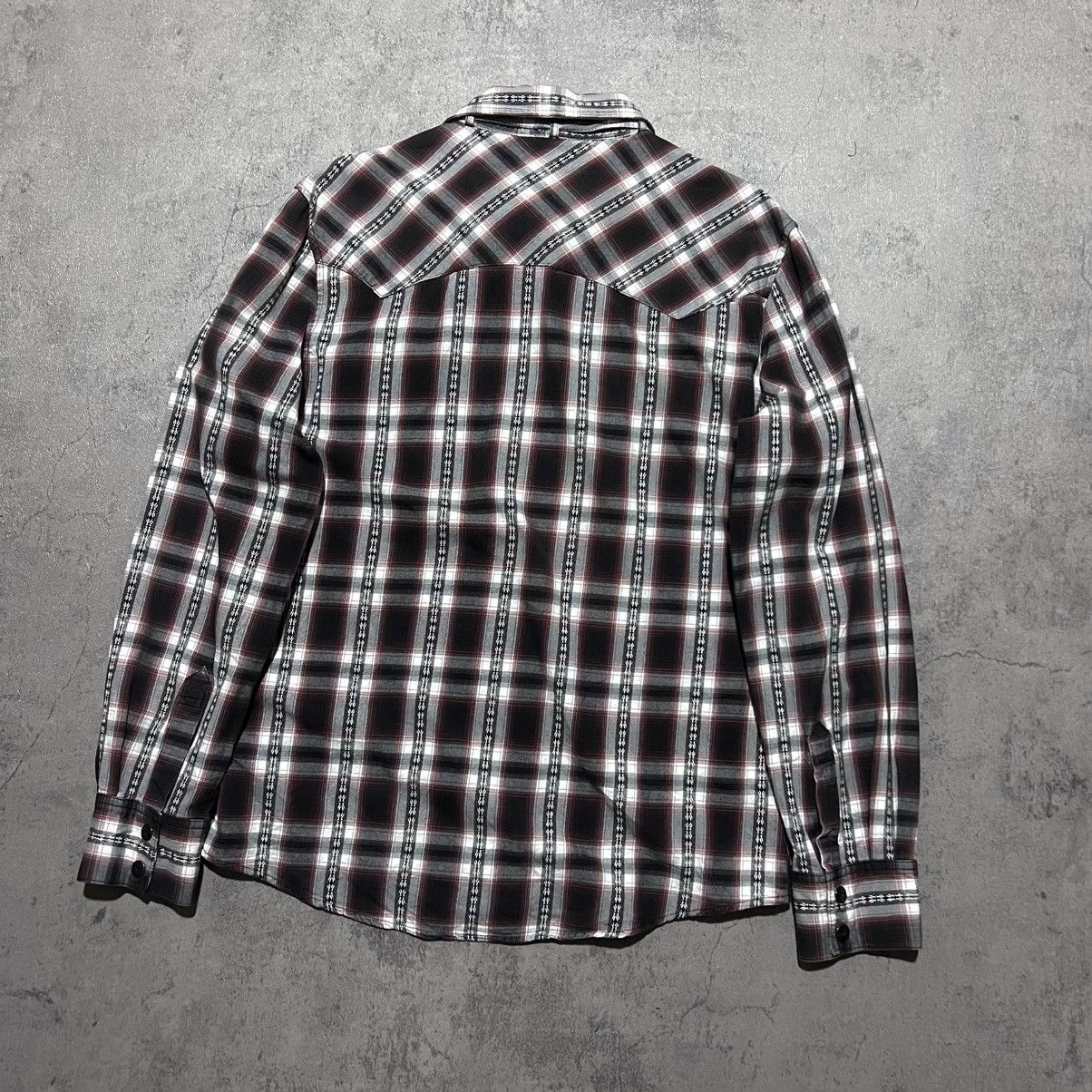 Japanese Brand Omkoe Plaid Jacket Midas Fuga Attic GOA LGB Tornado Vkei Size US L / EU 52-54 / 3 - 5 Thumbnail