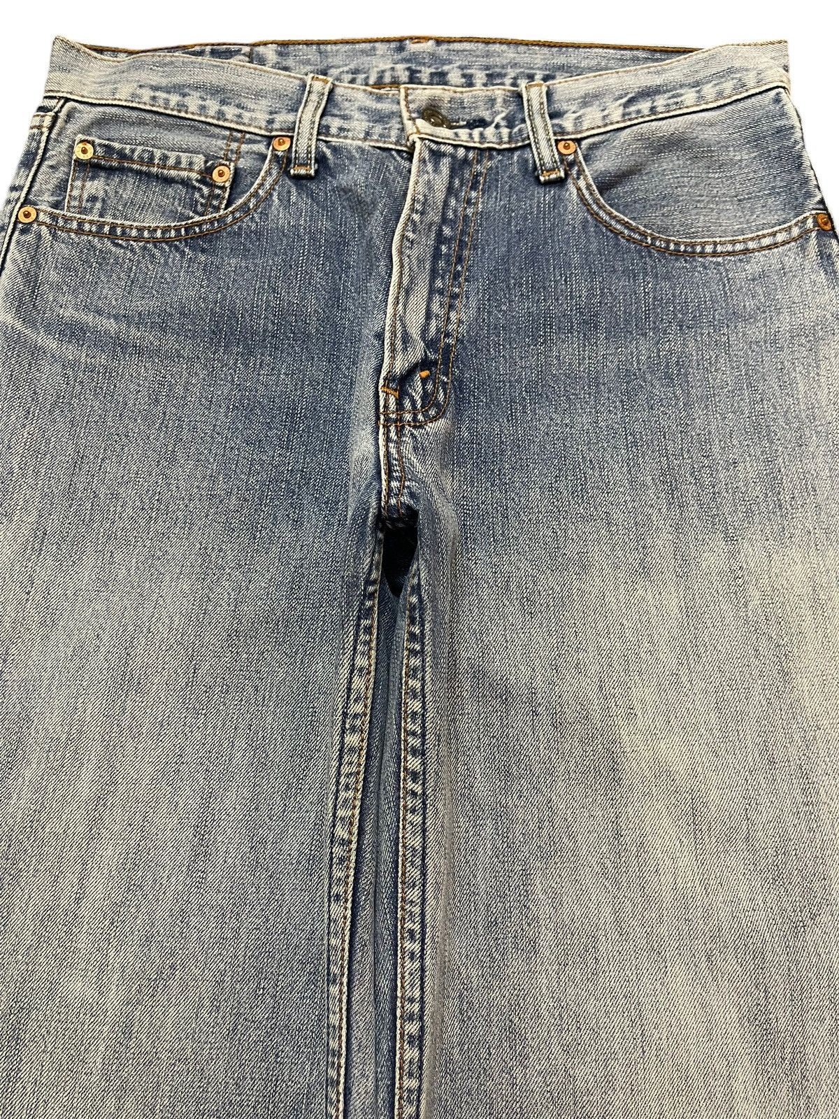 Levi's Vintage 80s Levis 502 Blue Faded Wash Wide Leg Straight Fit Size US 31 - 3 Thumbnail