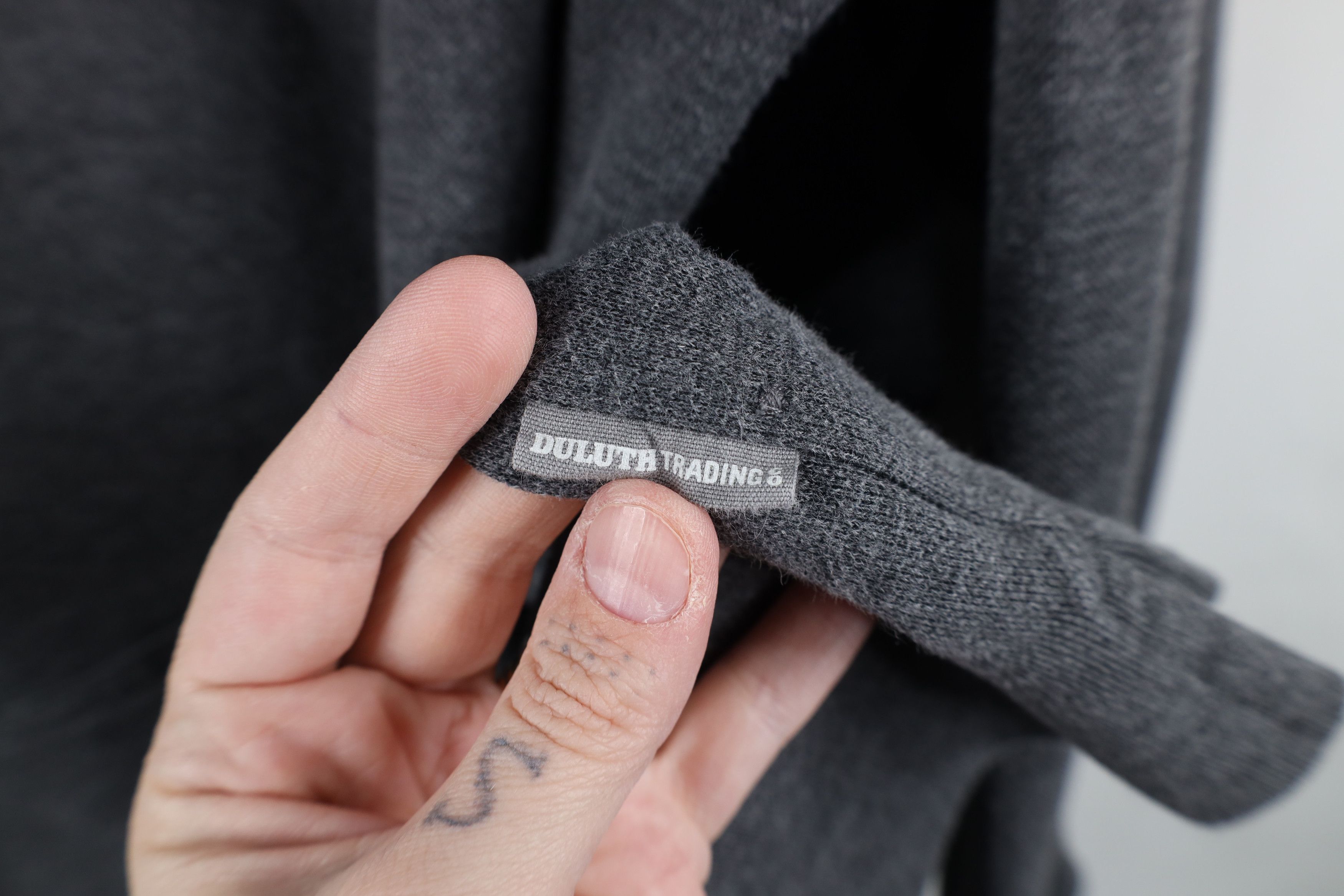 Duluth Trading Company × Vintage Duluth Trading Co Knit Henley Hoodie Sweatshirt Gray Size US XL / EU 56 / 4 - 10 Thumbnail