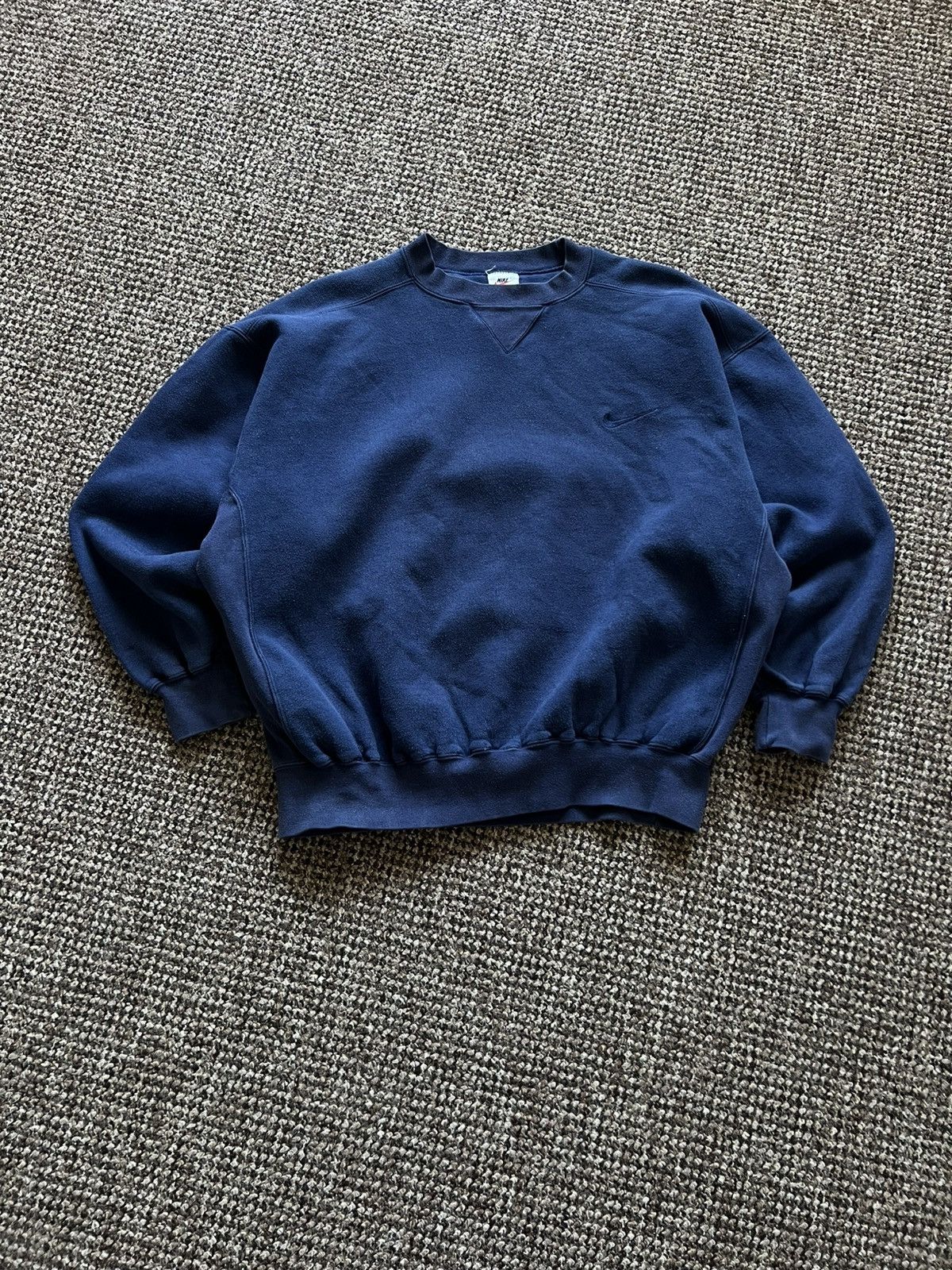 Nike RARE‼️ Nike Embroidery Baggy Sweatshirt Oversized Blue Size US M / EU 48-50 / 2 - 2 Thumbnail