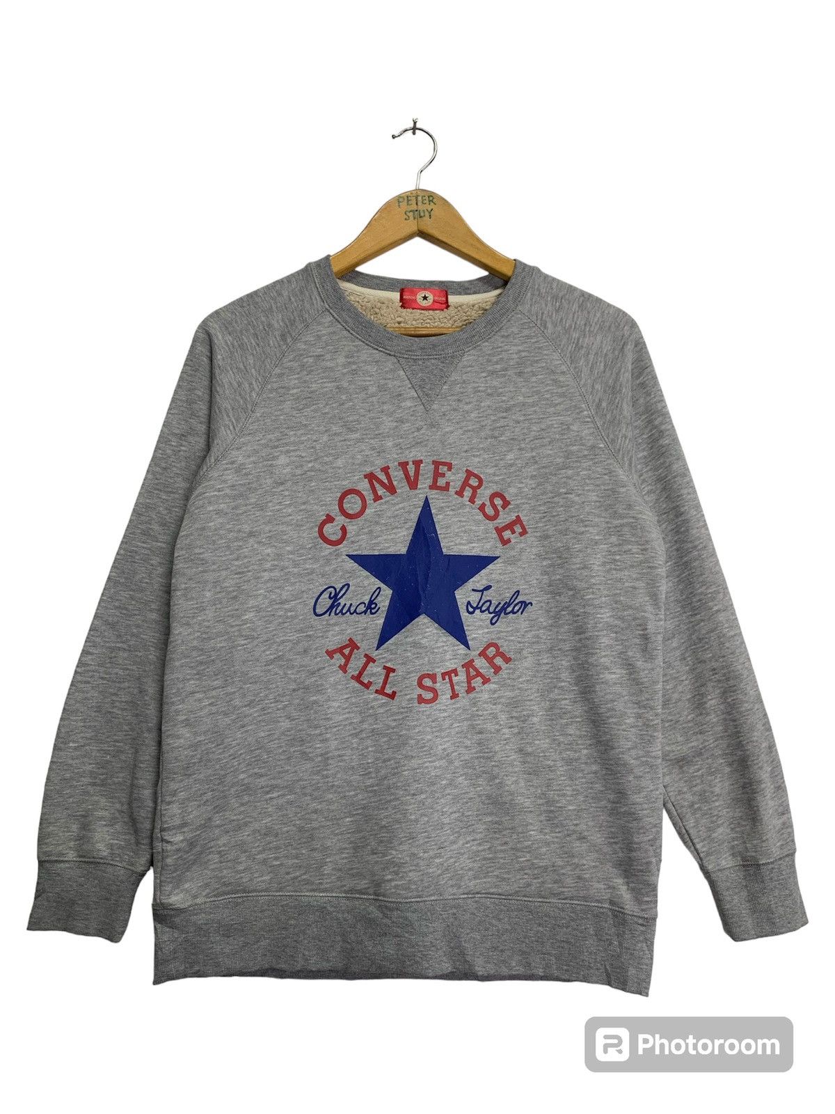 Converse × Vintage Vintage Converse Big Logo Sweater Size US L / EU 52-54 / 3 - 1 Thumbnail