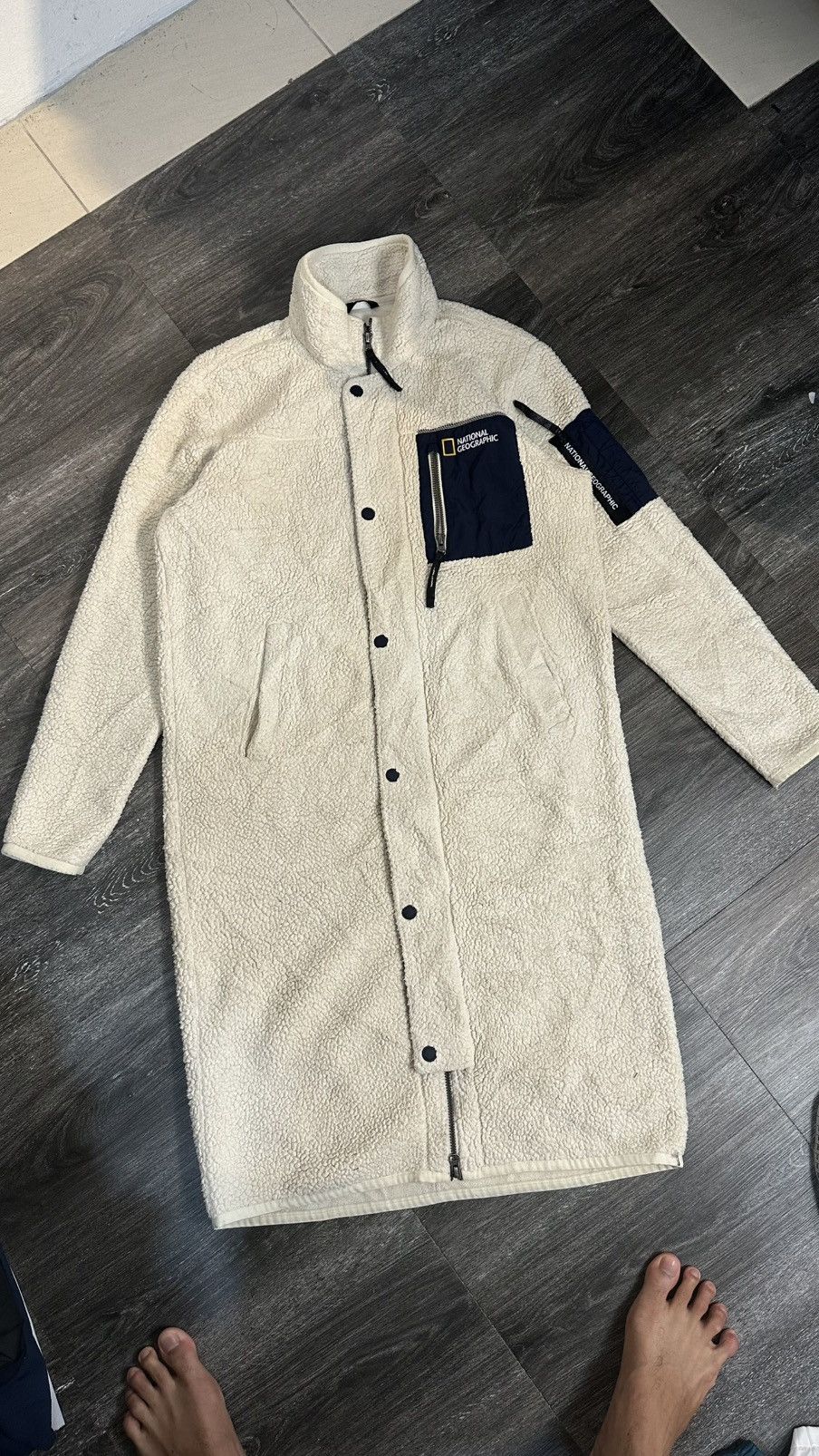 Other National Geographic Long Fleece Coat / Sherpa Parka Size US L / EU 52-54 / 3 - 4 Thumbnail