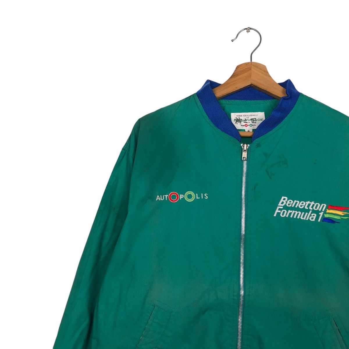 Japanese Brand 🔥VINTAGE BOMBER JACKET BENETTON FORMULA LTD AUTOPOLIS Size US L / EU 52-54 / 3 - 9 Thumbnail