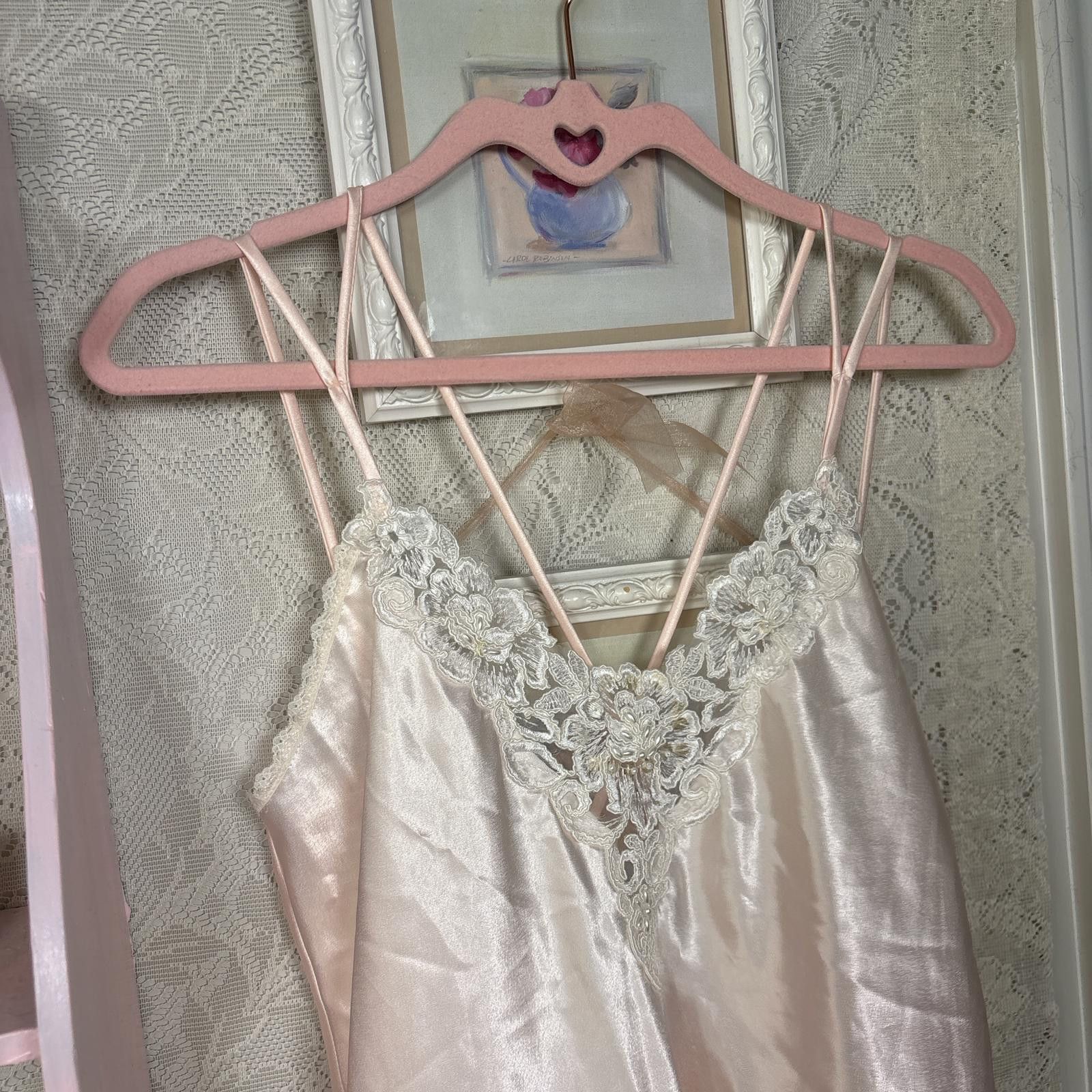 Daniele Alessandrini vintage silky flowy beaded slip dress Size S / US 4 / IT 40 - 4 Thumbnail