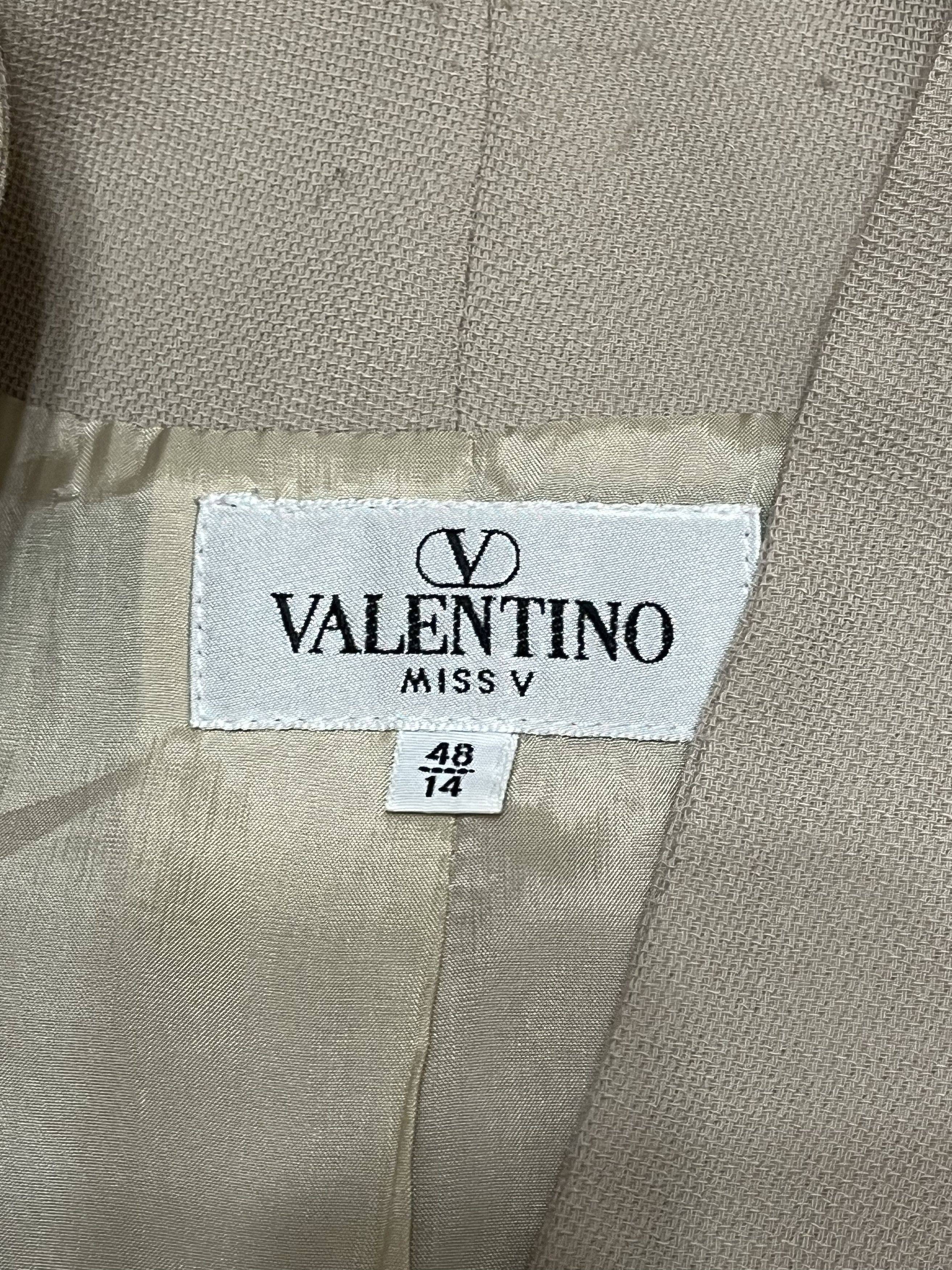 Valentino Vintage Women's Valentino Miss V Blazer Made in Italy sz 48 Size L / US 10 / IT 46 - 5 Thumbnail