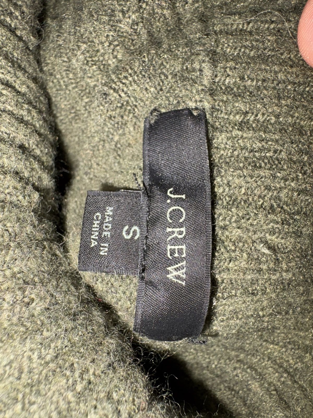 J.Crew J. Crew Green Turtleneck Sweater Size S / US 4 / IT 40 - 4 Thumbnail