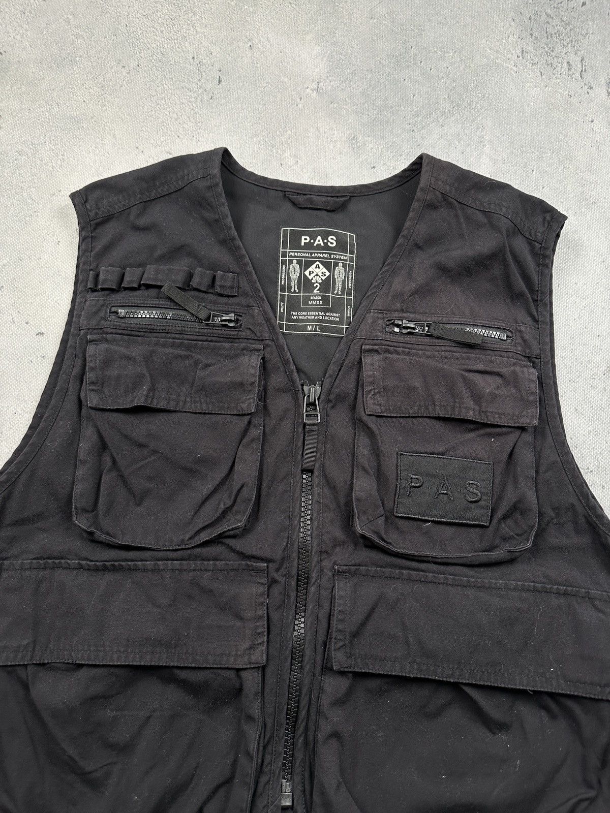 Vintage PAS Personal Apparel System Tactical Utility Vest Gorpcore Size US M / EU 48-50 / 2 - 8 Thumbnail