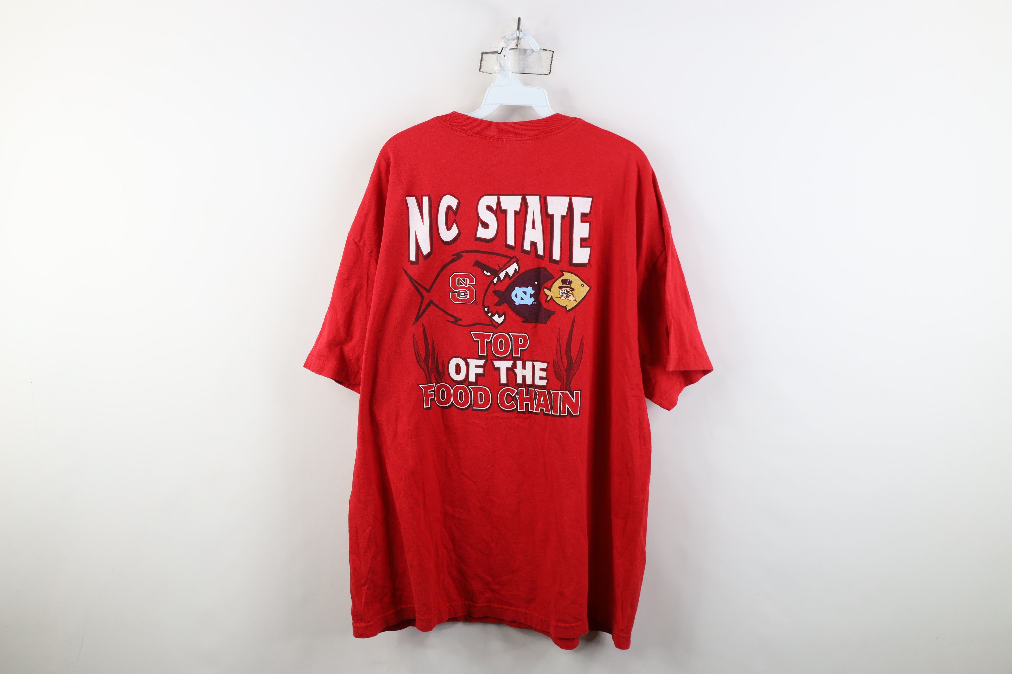 Vintage Vintage 90s Carolina State University Short Sleeve T-Shirt Size US XXL / EU 58 / 5 - 12 Thumbnail