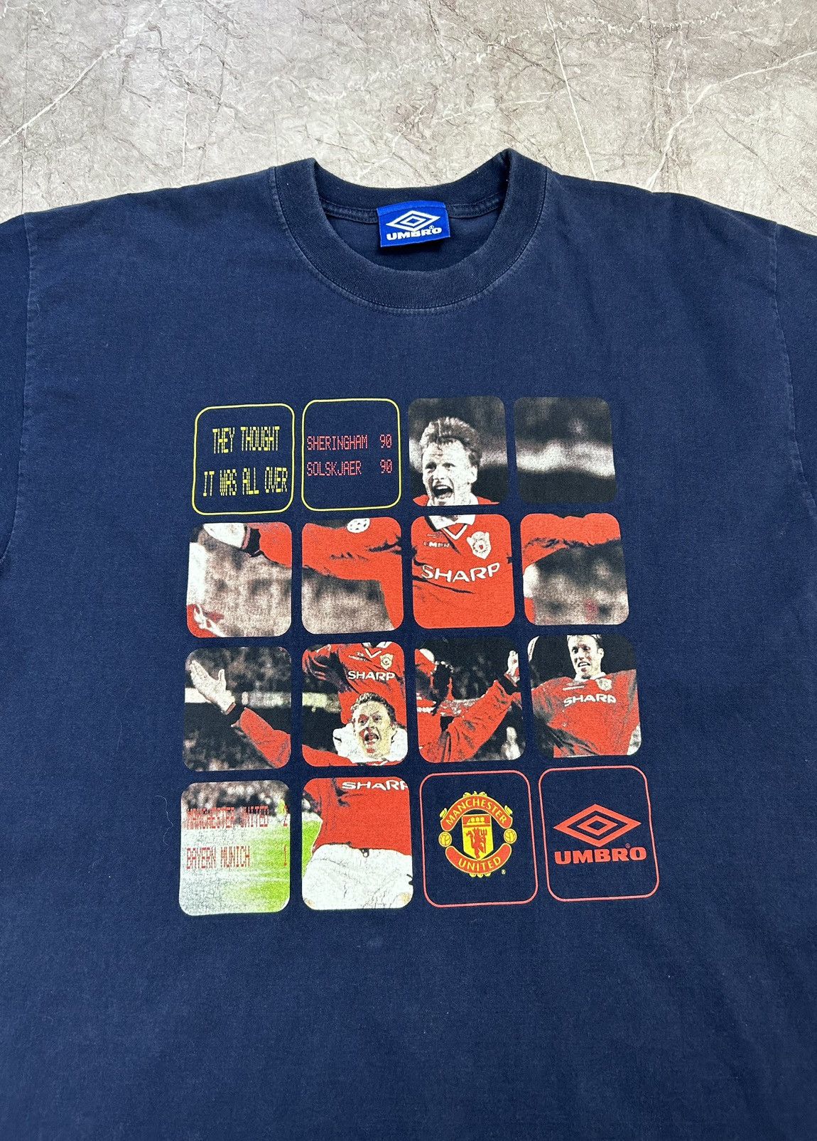 Umbro × Vintage Umbro Manchester United 1999 UEFA Champions League Tee Shirt Size US XL / EU 56 / 4 - 4 Thumbnail