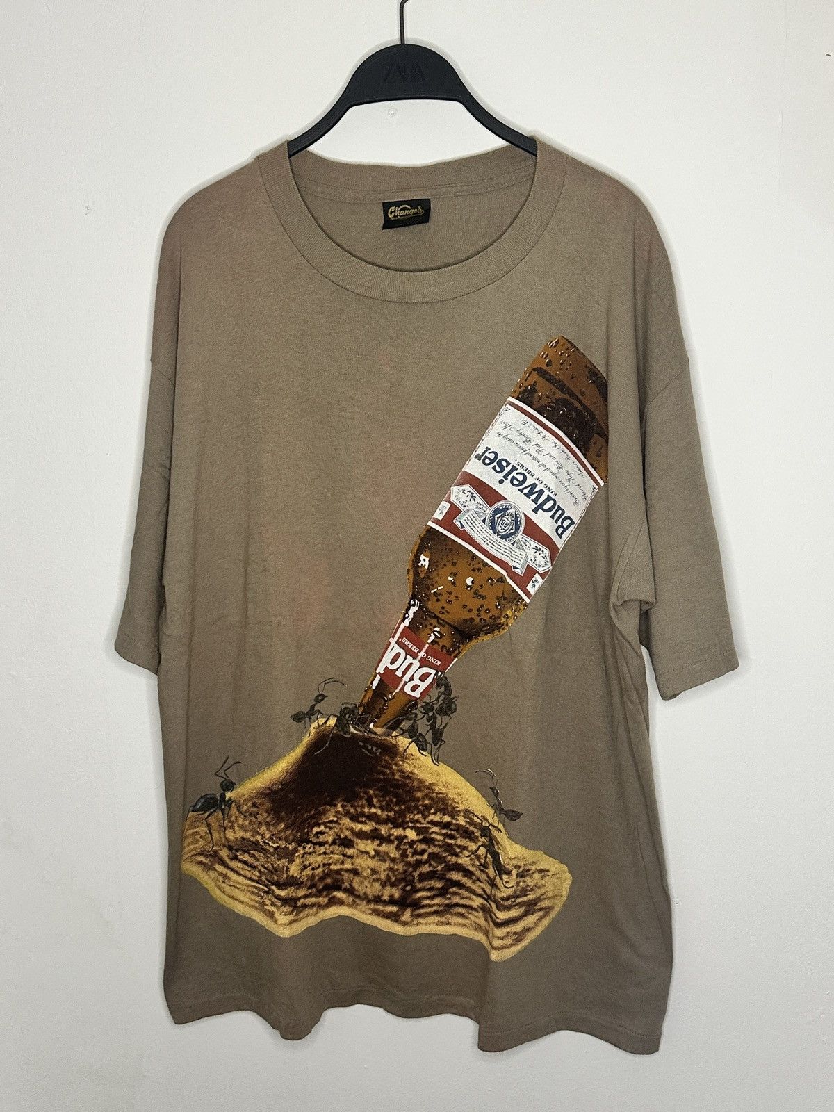 Budweiser Vintage 1995 Budweiser "This Bud's For You" Ants Graphic Tee Size US XL / EU 56 / 4 - 1 Thumbnail