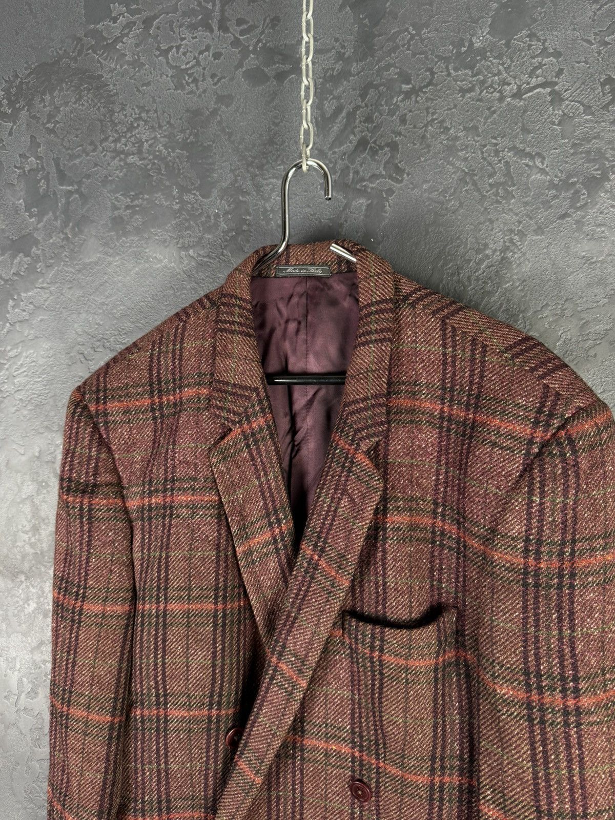 Versace Vintage Gianni Versace 80s-90s Double Breasted Blazer Wool Size 50R - 4 Thumbnail