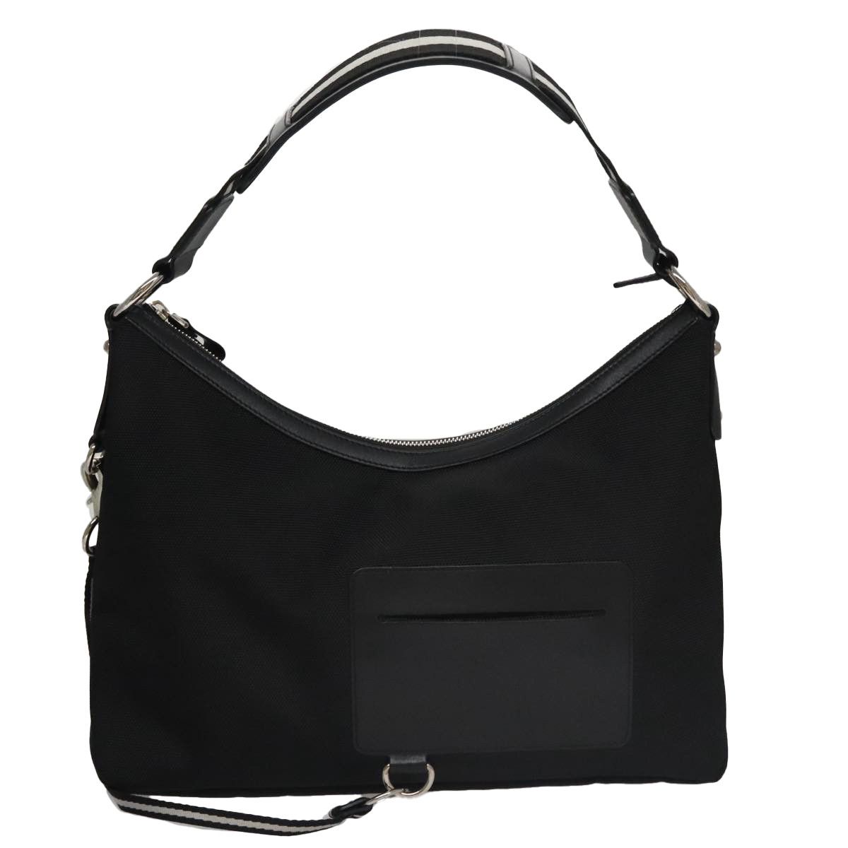 Bally Black Canvas Shoulder Bag (Pre-Owned) Size ONE SIZE - 1 Thumbnail