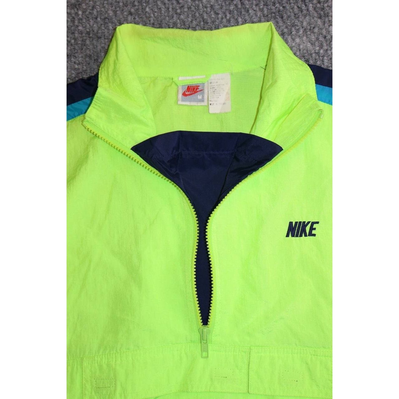 Nike Vtg 90s Nike Neon Yellow Windbreaker Jacket Men’s M Size US M / EU 48-50 / 2 - 4 Thumbnail