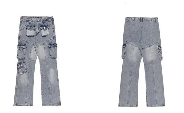 VIBE Streetwear faded y2k hiphop baggy cargo pants jeans Size US 30 / EU 46 - 3 Thumbnail