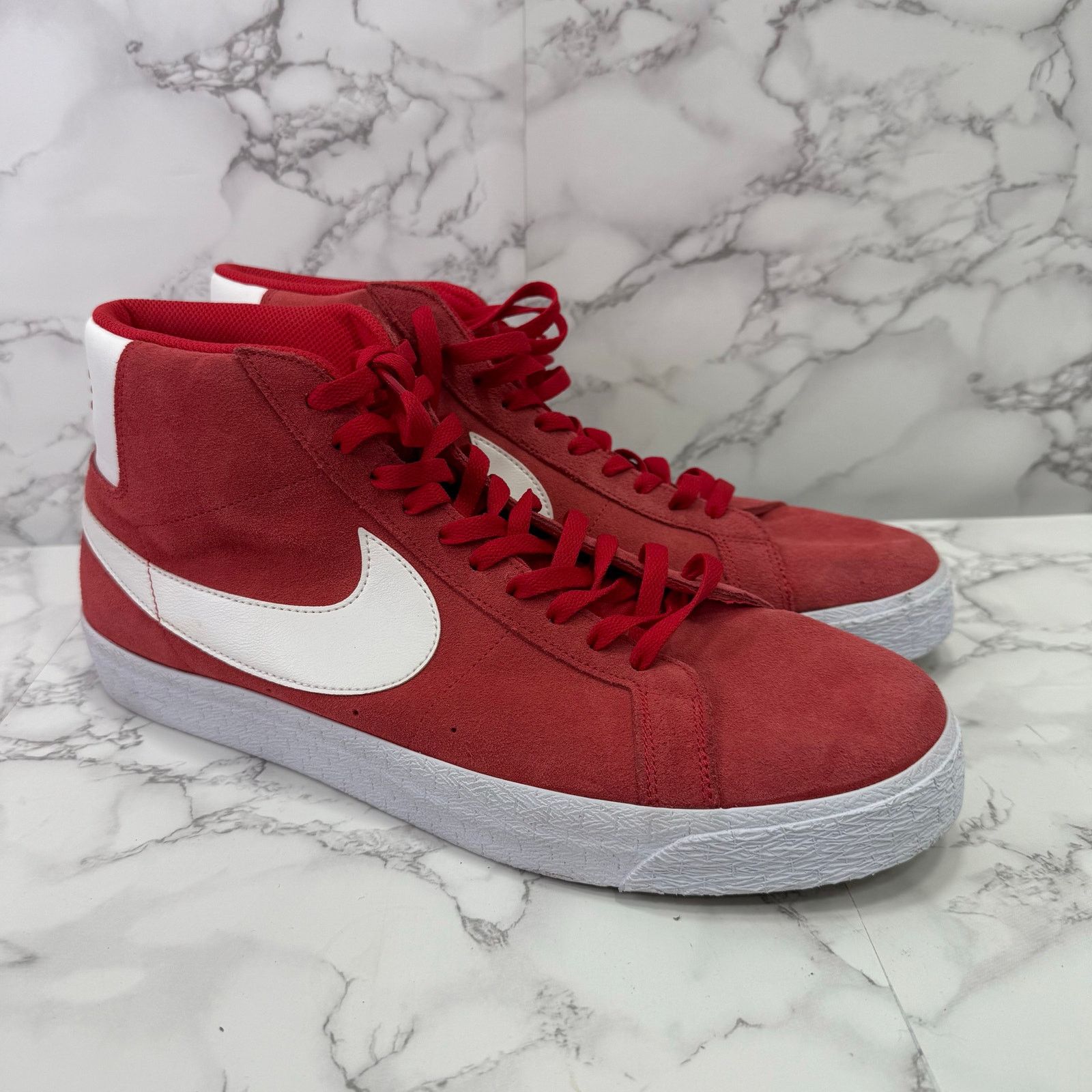 Nike Nike Men's Sneakers 14 Zoom Blazer University Red NWOT M127 Size US 14 / EU 47 - 3 Thumbnail