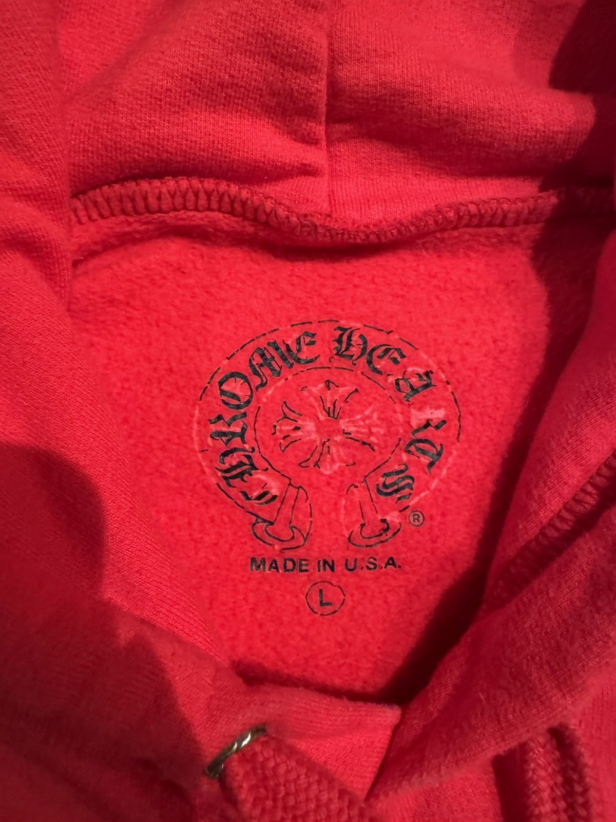 Chrome Hearts Chrome Hearts Red Scroll Hoodie Size US L / EU 52-54 / 3 - 4 Thumbnail