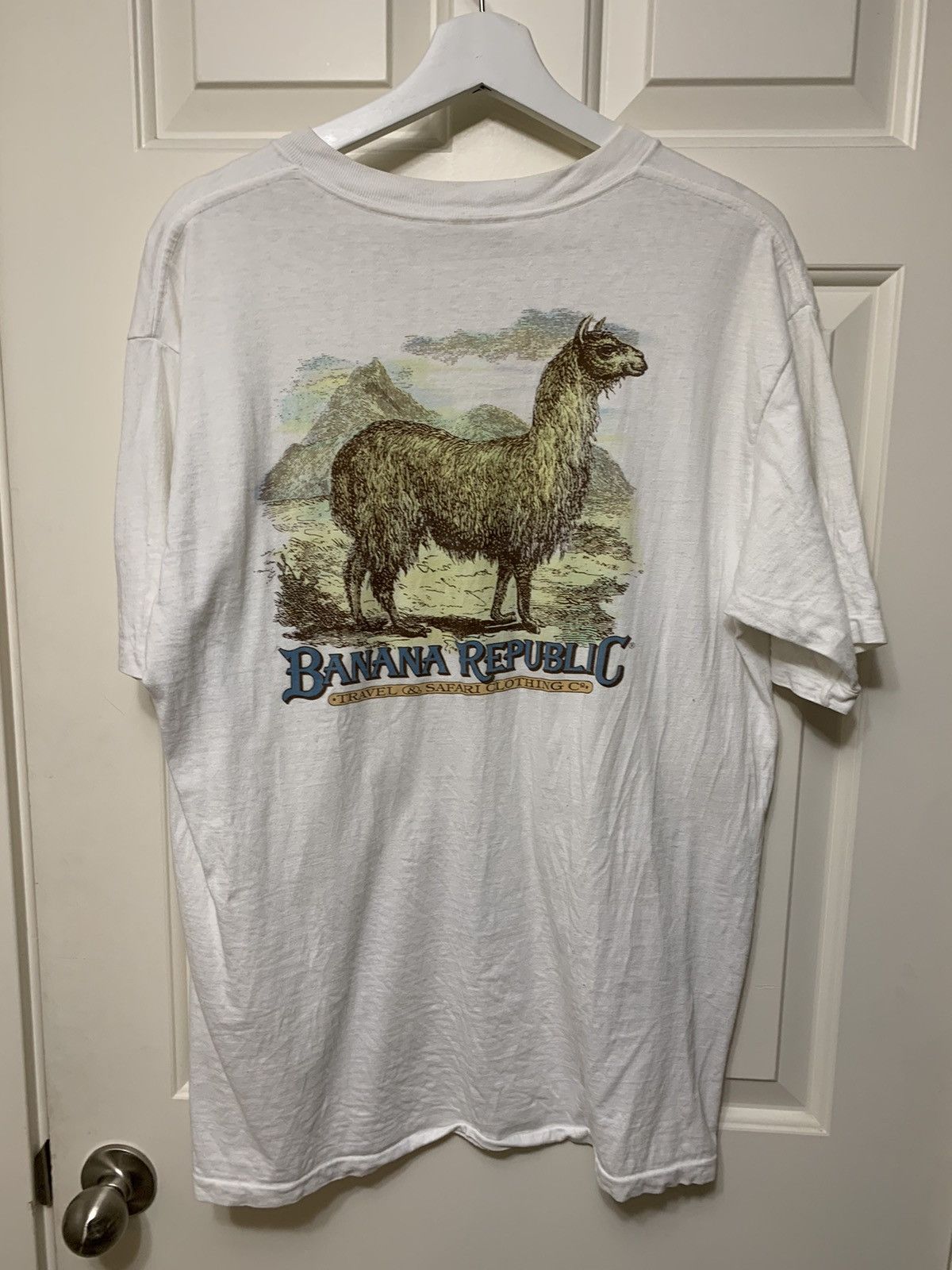 image of Banana Republic Vintage Tee in White, Men's (Size XL)