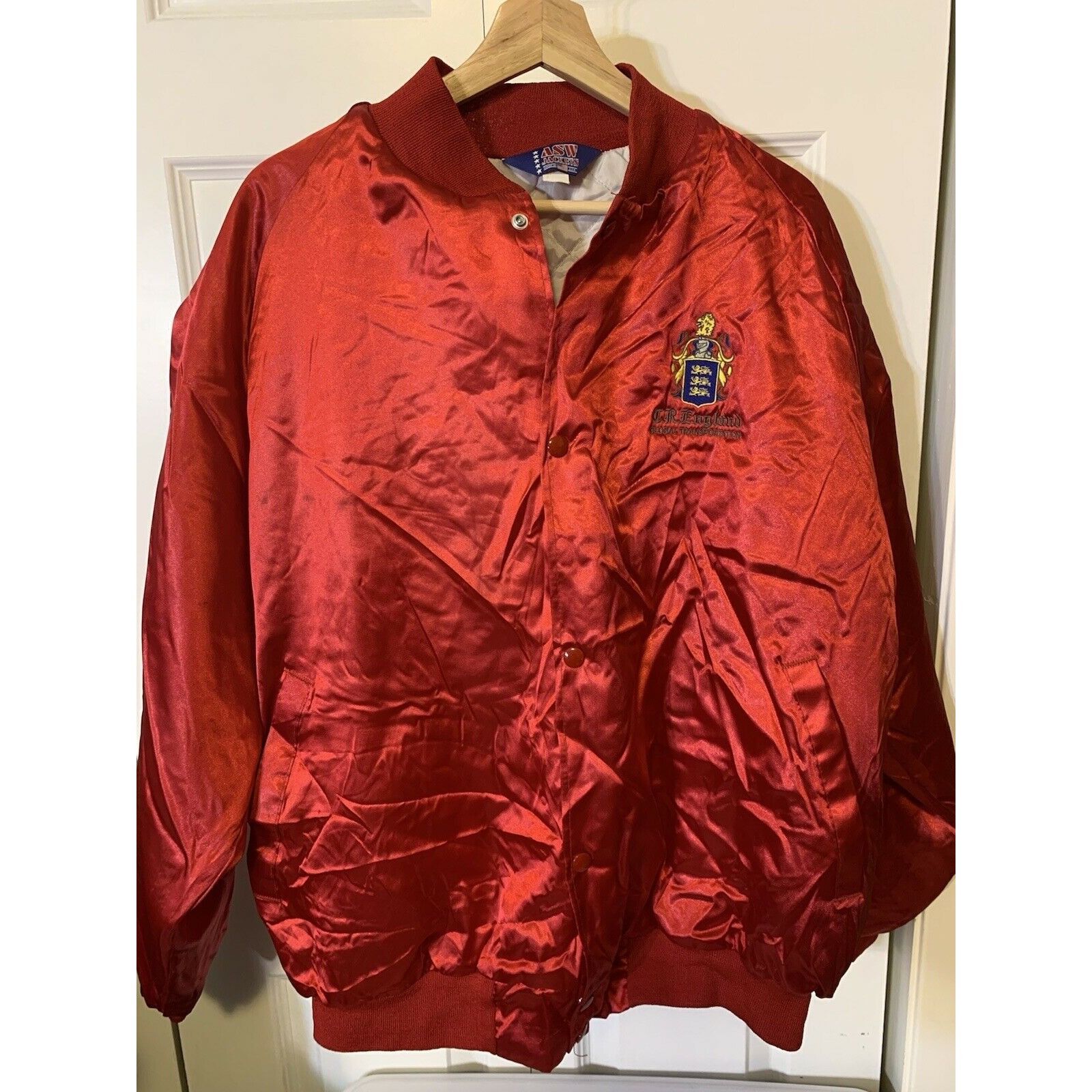 Vintage C.R. England Freight Global Transportation Satin Trucker Jac Size US XL / EU 56 / 4 - 1 Thumbnail