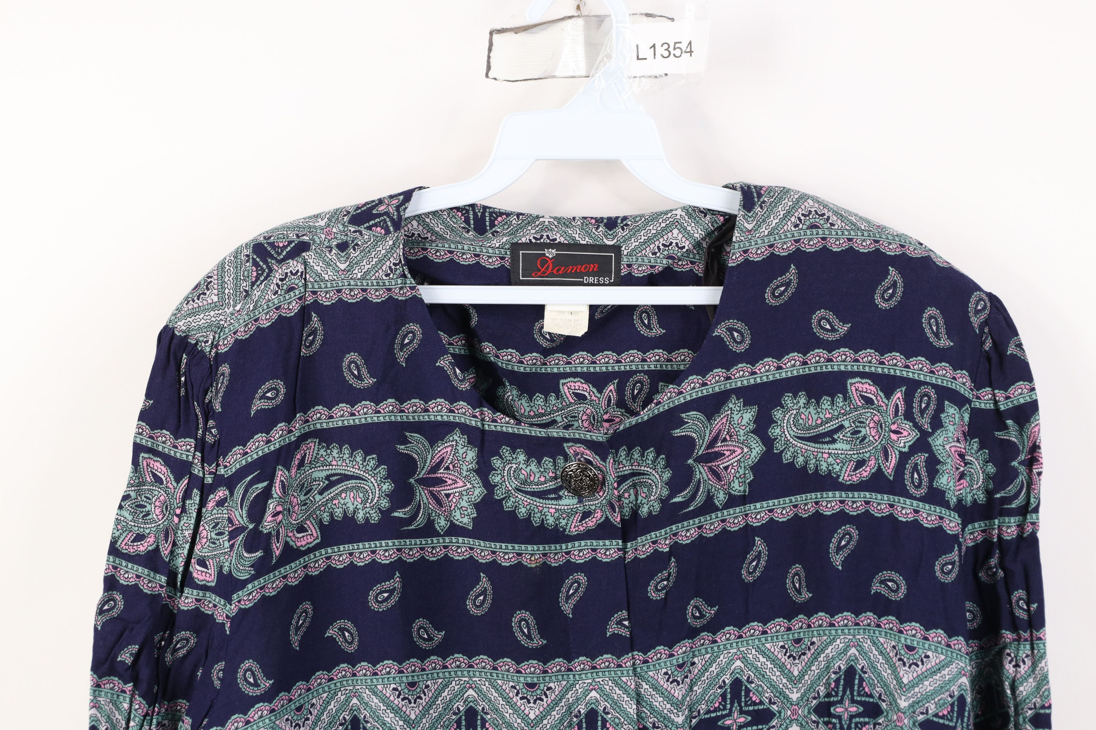 Vintage Vintage 90s Streetwear Paisley Flower Blazer Jacket USA Size 4XL / US 24-26 - 2 Thumbnail