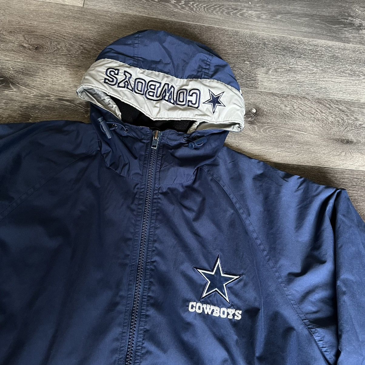 NFL × Pro Player × Vintage Vintage 90s NFL Pro Player Dallas Cowboys Puffer Jacket Hood Size US M / EU 48-50 / 2 - 6 Thumbnail