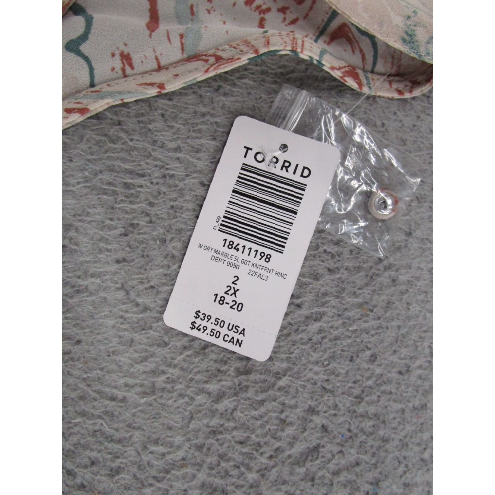 Torrid TORRID Women's Colorful Abstract Sleeveless Sheer Top Blouse Plus Size 2X NEW Size XXL / US 16-18 / IT 52-54 - 2 Thumbnail