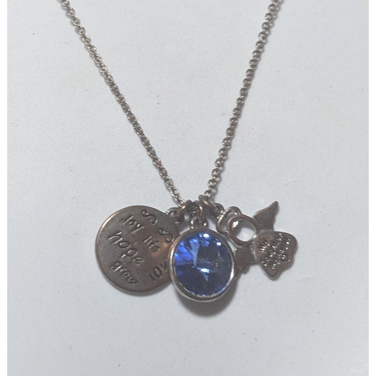 Other My Daughter My Angel Blue Charm Necklace Size ONE SIZE - 7 Thumbnail