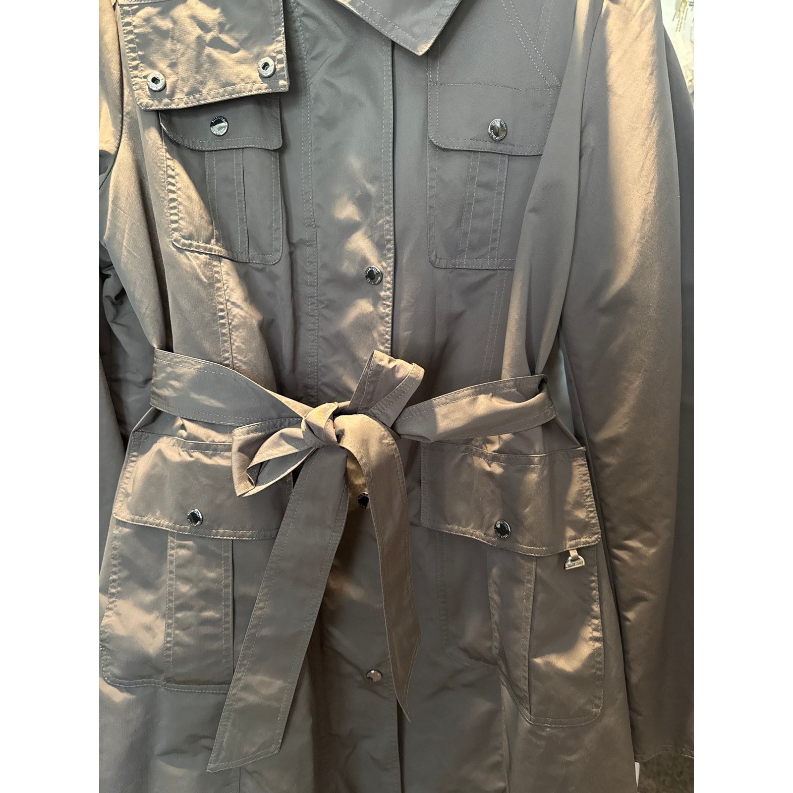 Ellen Tracy NWT Ellen Tracy Utility Rain Jacket Olive Green XL Size XL / US 12-14 / IT 48-50 - 4 Thumbnail