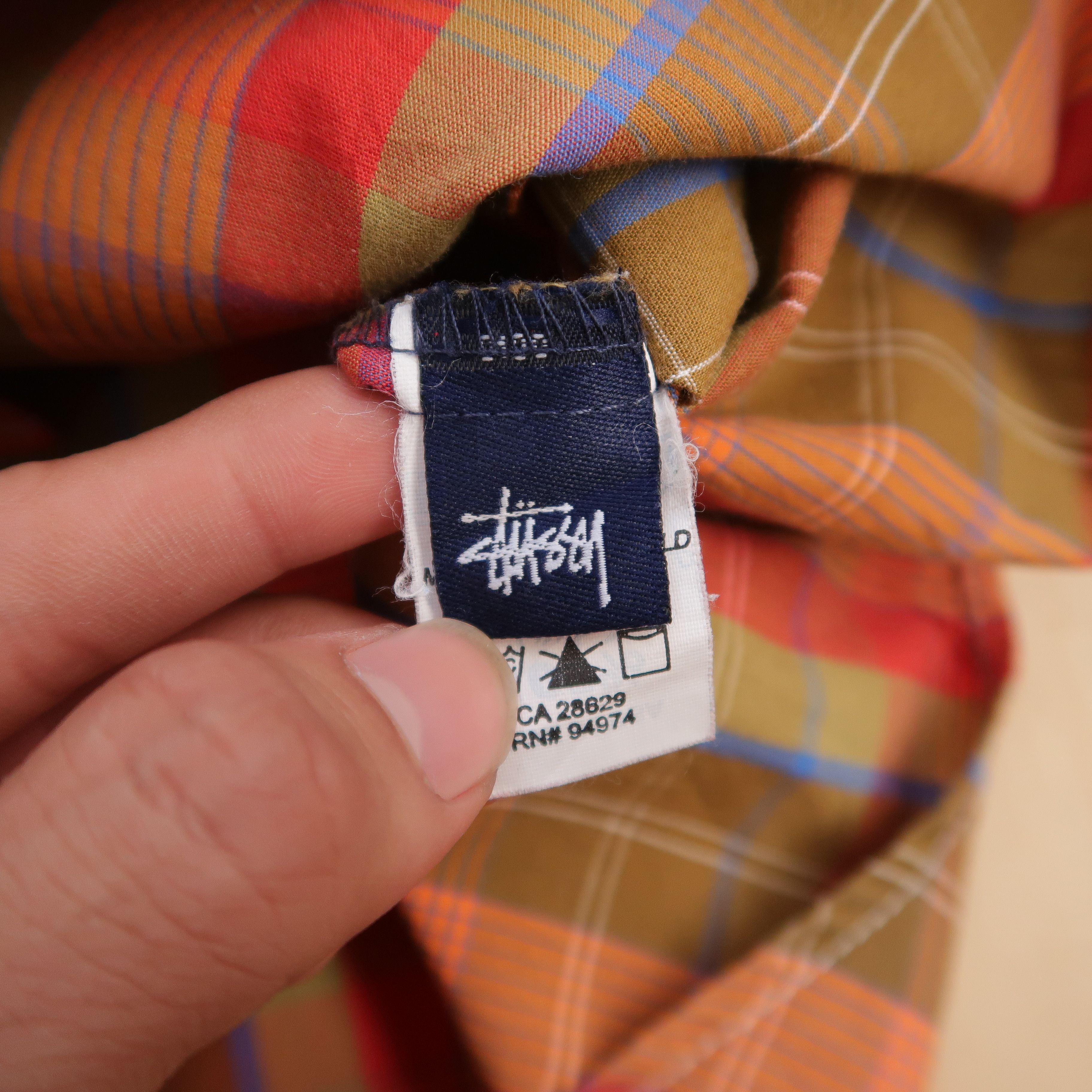 Stussy VTG 90s Old Stussy Psychedelic Check Shirt Size US M / EU 48-50 / 2 - 12 Thumbnail