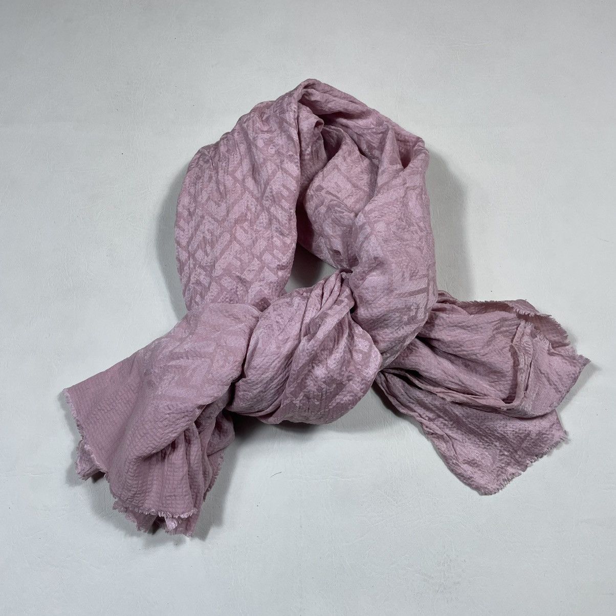 Fendi FENDI PINK MONOGRAM SCARF Size ONE SIZE - 1 Thumbnail