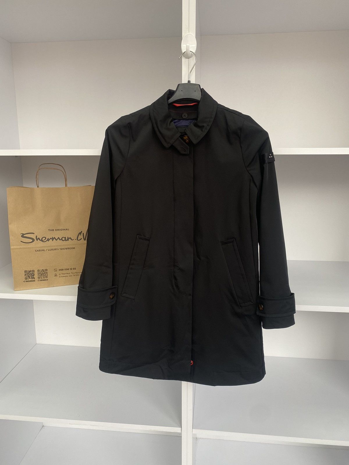 Designer × Peuterey × Vintage Vintage Peuterey women's black coat Size XS / US 0-2 / IT 36-38 - 2 Thumbnail