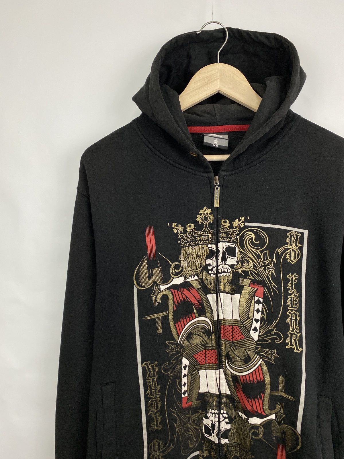 No Fear 💀 Vintage Y2K No Fear Skull King Affliction Zip Up Hoodie Size US XL / EU 56 / 4 - 2 Thumbnail