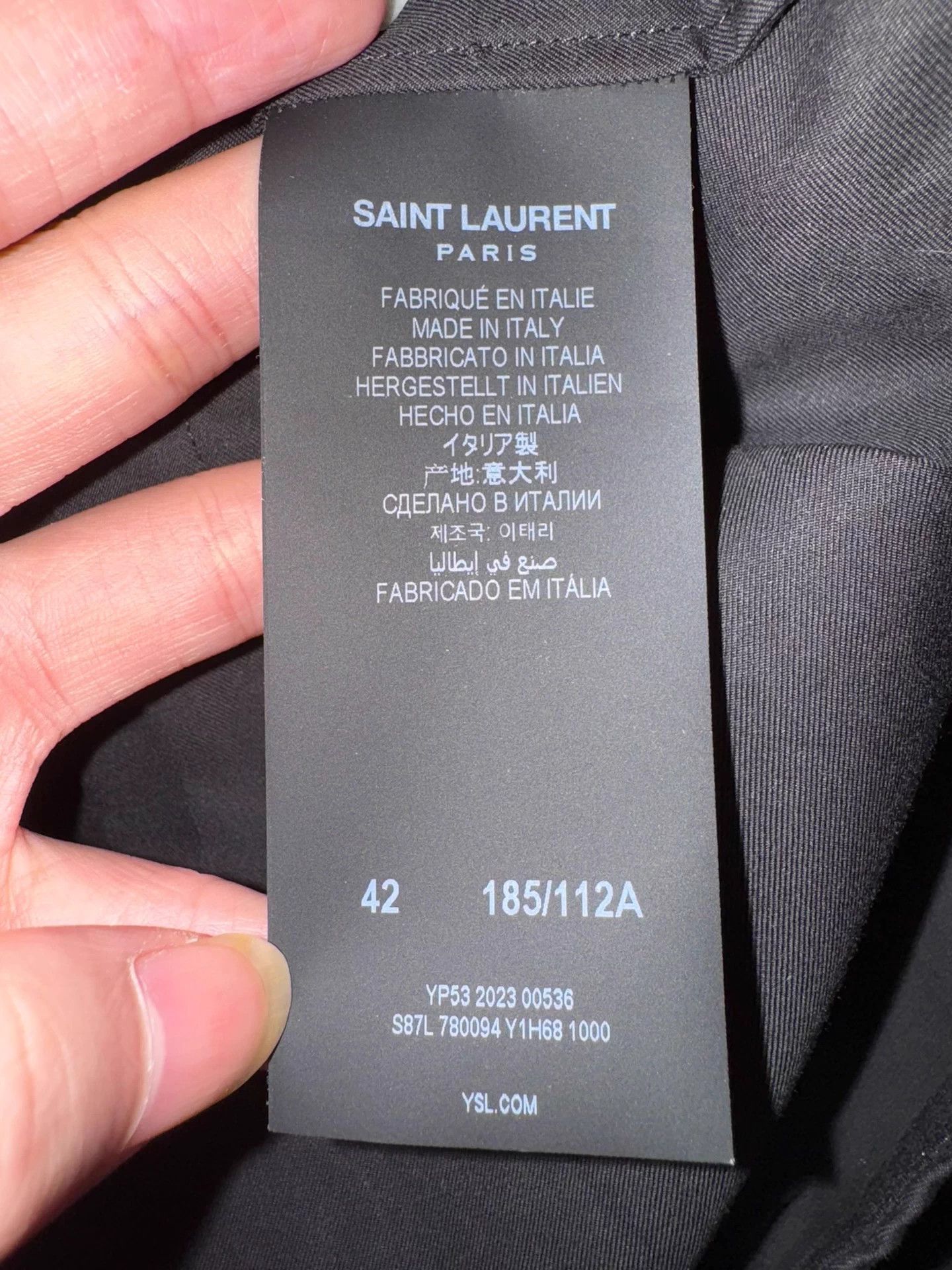 Saint Laurent Paris Saint Laurent SLP stand-up collar accordion shirt Size US XXL / EU 58 / 5 - 5 Thumbnail