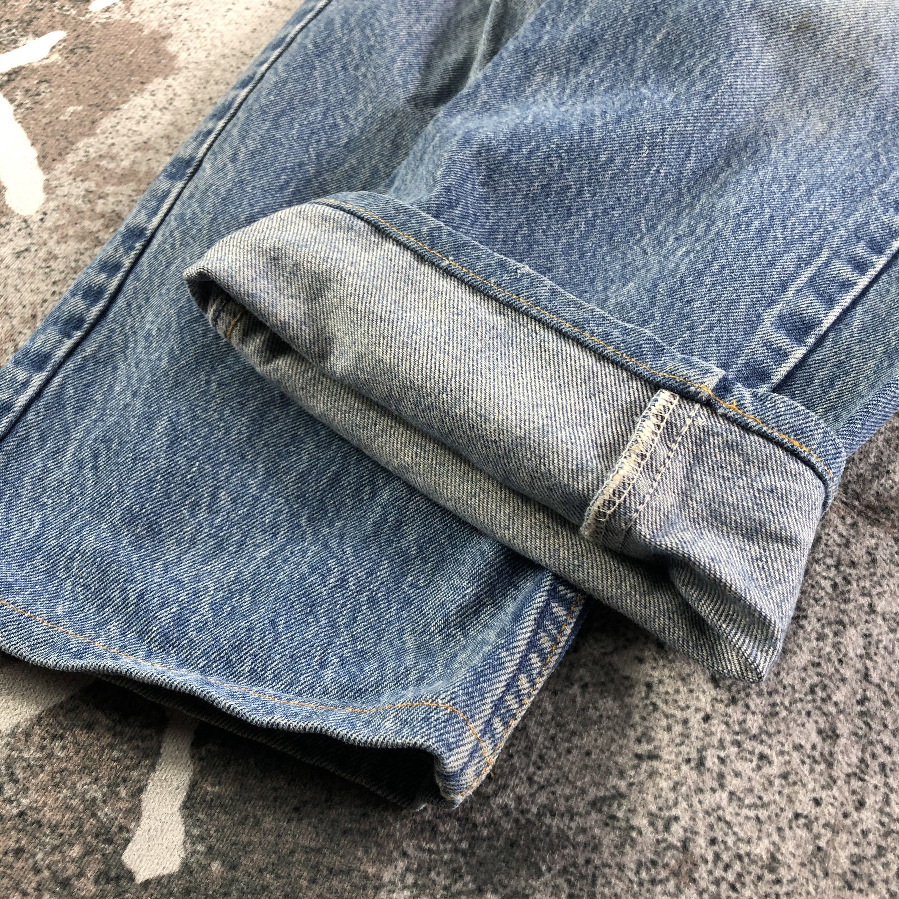 Levi's Vintage Levis 505 Jeans Orange Tab Distress Denim KJ2993 Size US 33 - 6 Thumbnail