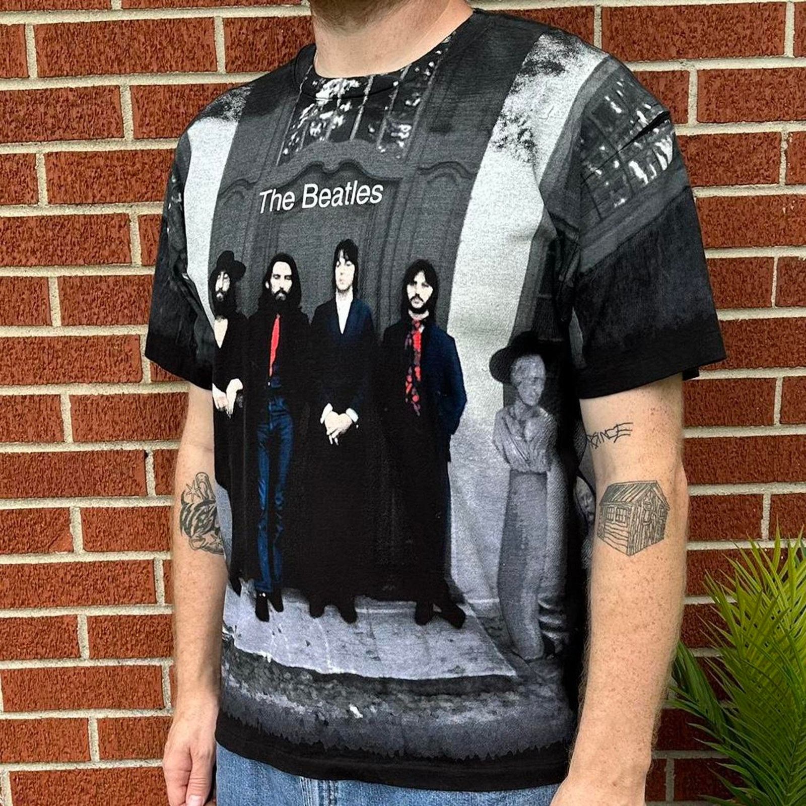 Vintage Vintage 90s the beatles hey jude aop band shirt Size US XL / EU 56 / 4 - 2 Thumbnail