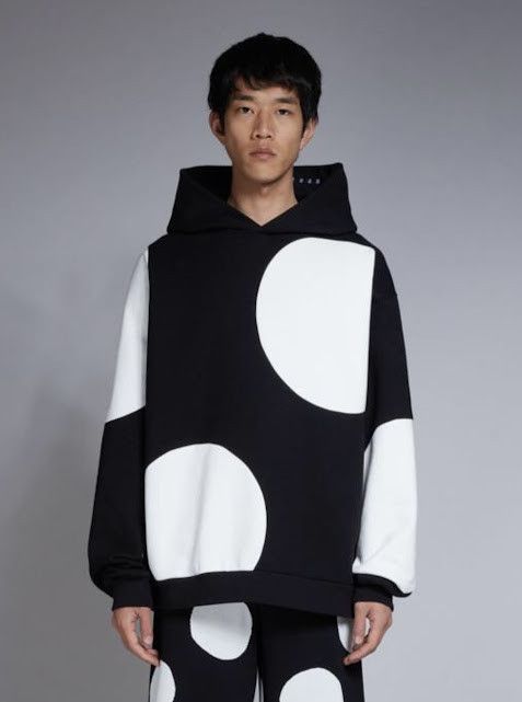 Marni o1w1db10824 Hoodie in Black White Size US L / EU 52-54 / 3 - 2 Thumbnail